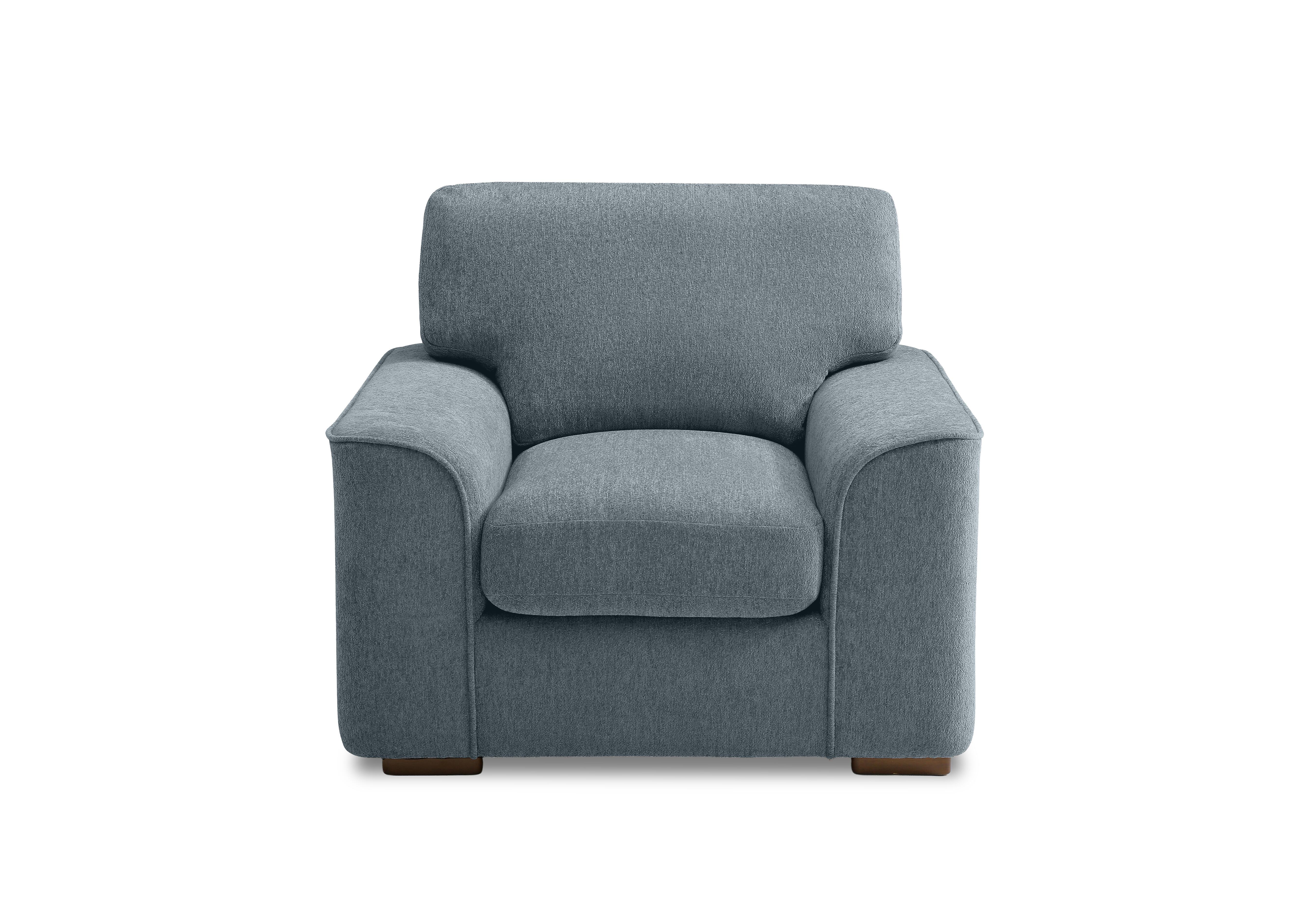 Emilia Fabric Armchair in Raven Dolphin on Furniture Village