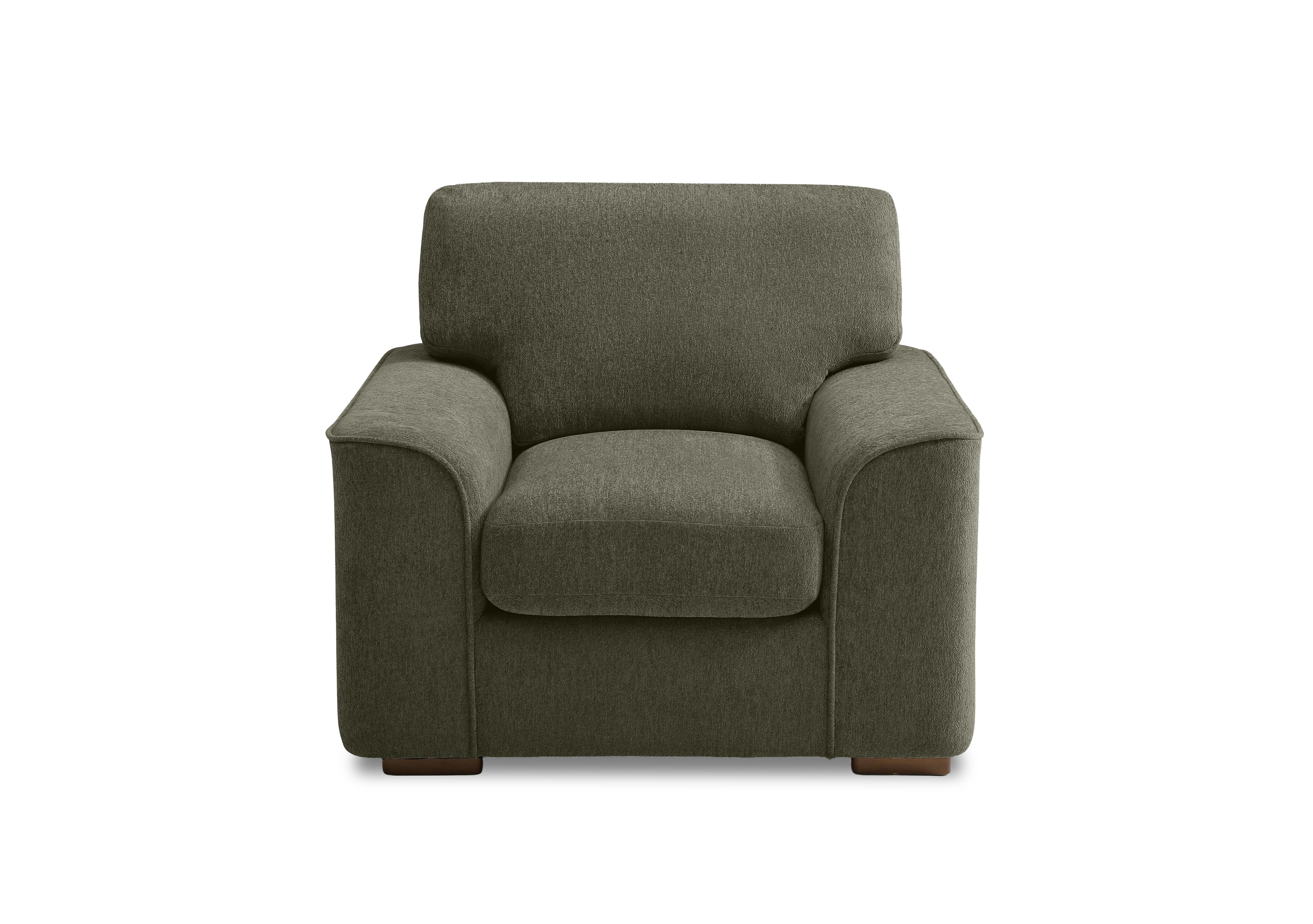 Emilia Fabric Armchair in Raven Fern on Furniture Village