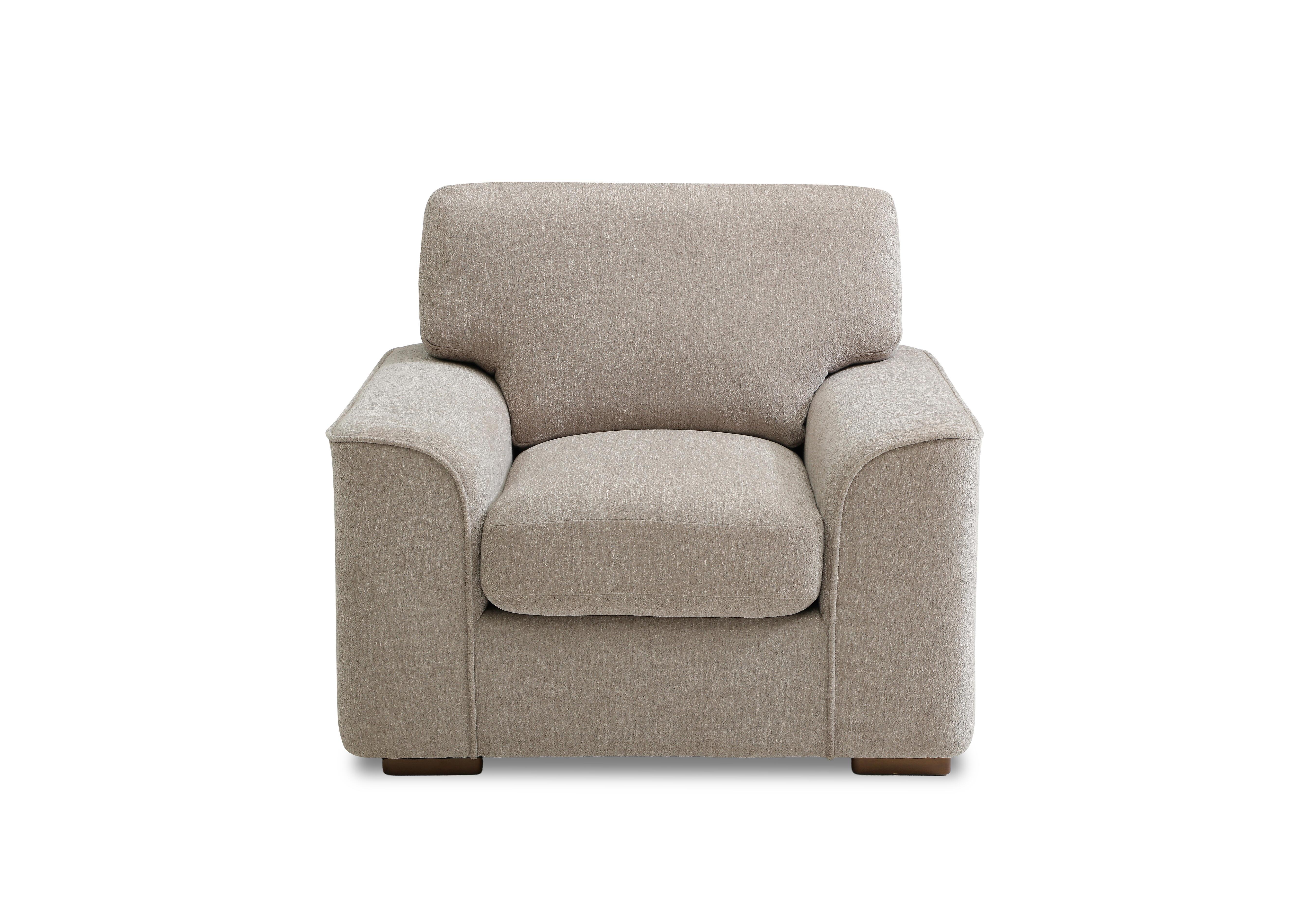 Emilia Fabric Armchair in Raven Stone on Furniture Village