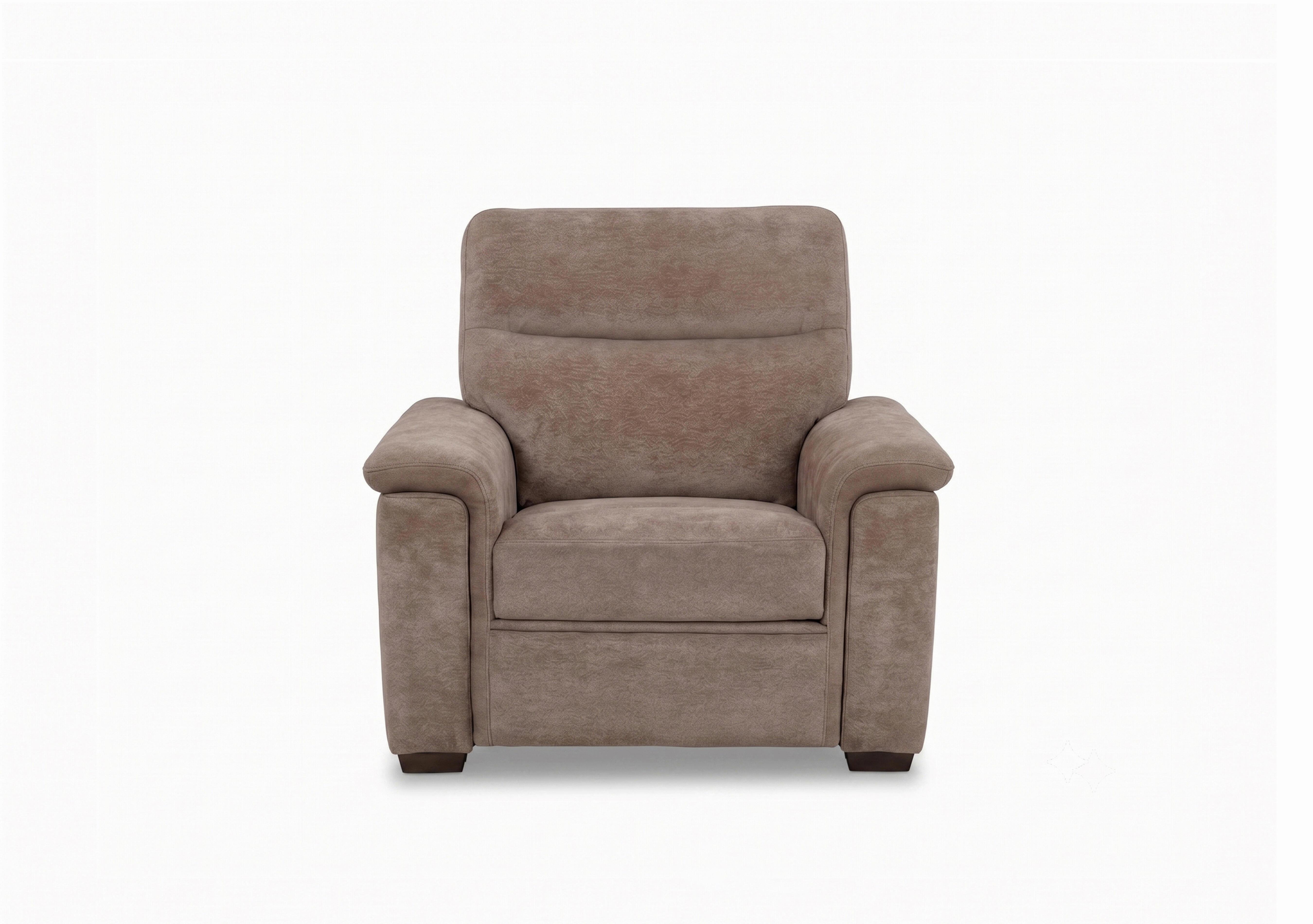 Recharge Fabric Armchair in Fab-Dab-R08 Brown on Furniture Village