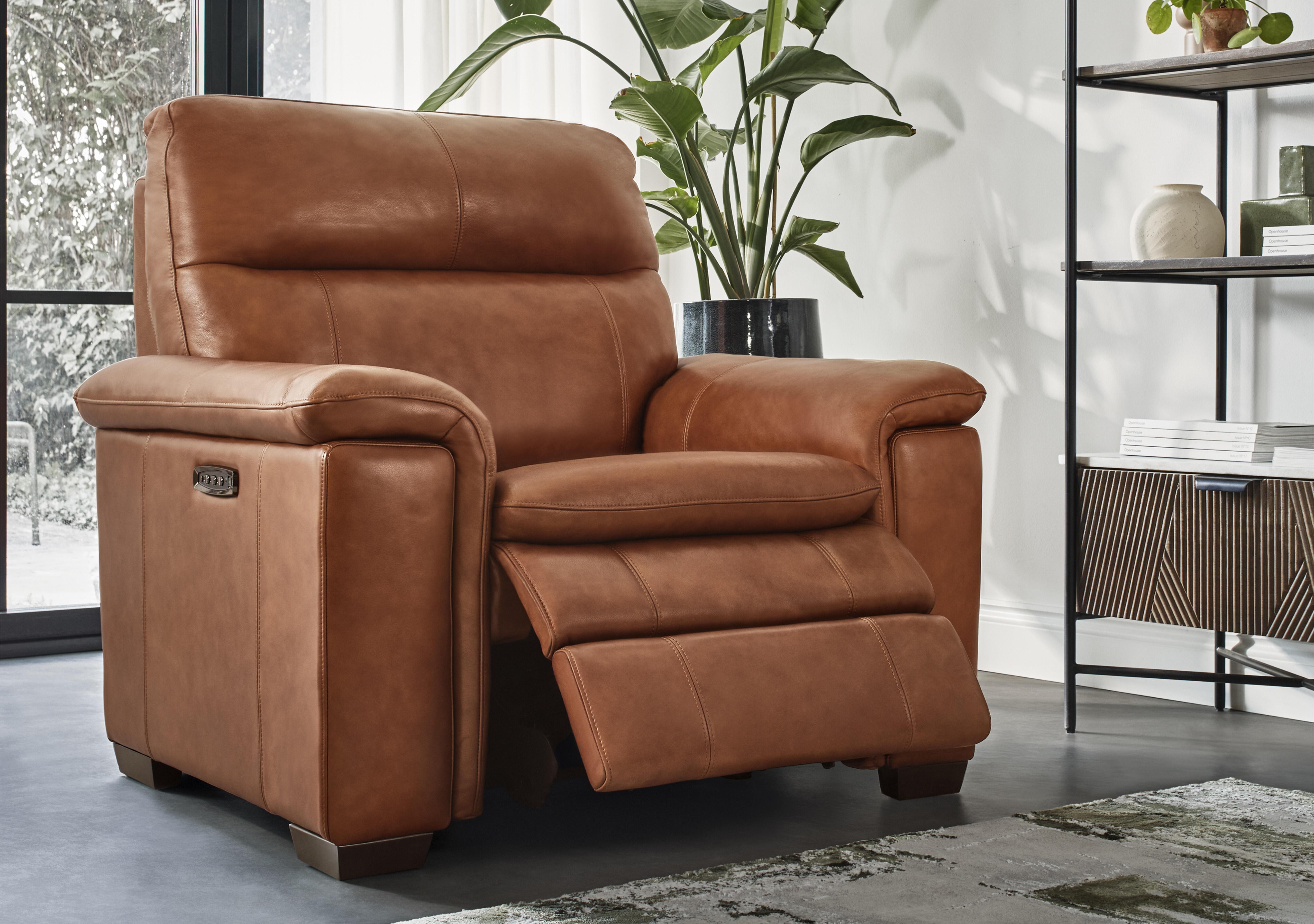 Recharge Leather Armchair in  on Furniture Village