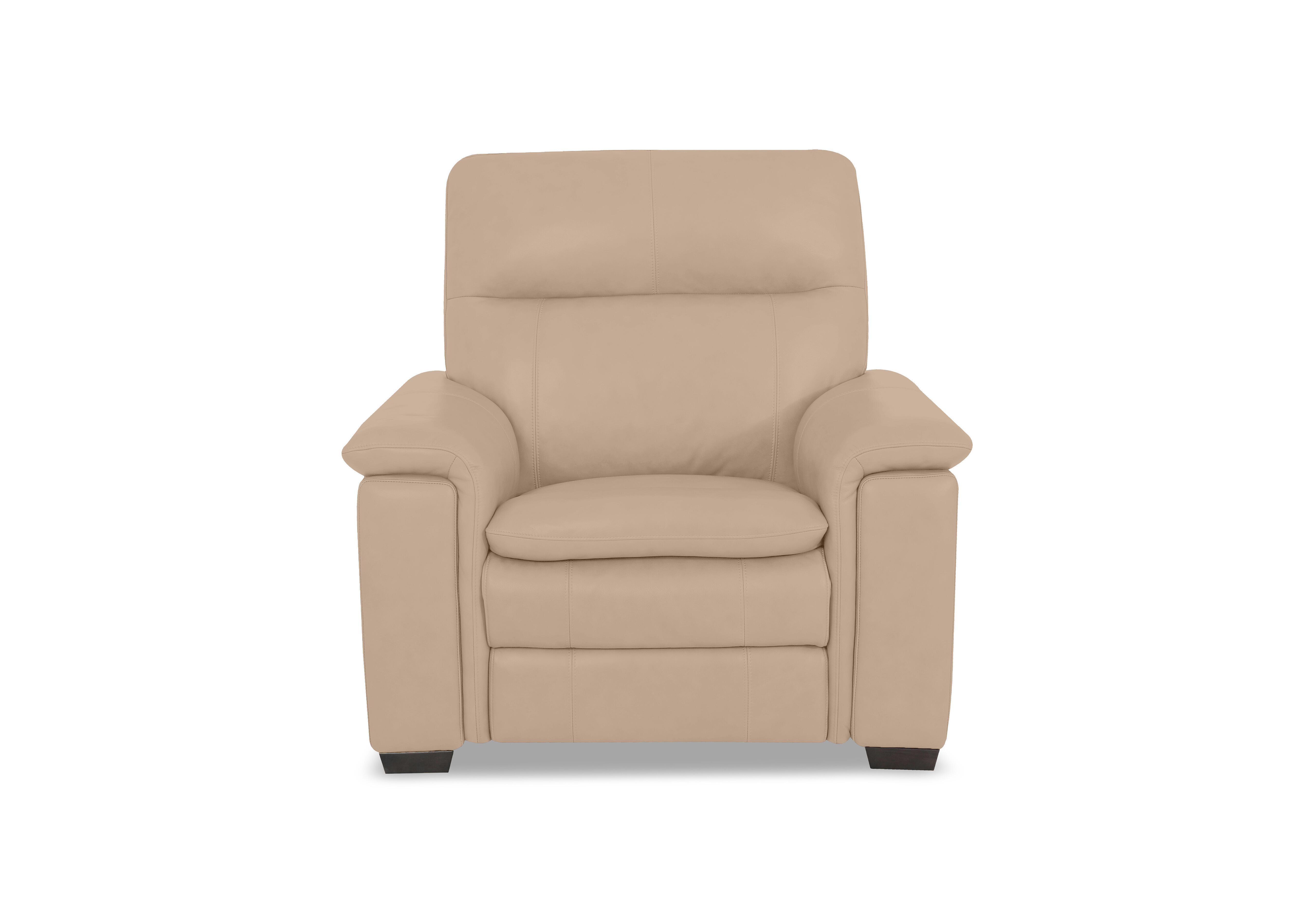 Recharge Leather Armchair in Bv-039c Pebble on Furniture Village