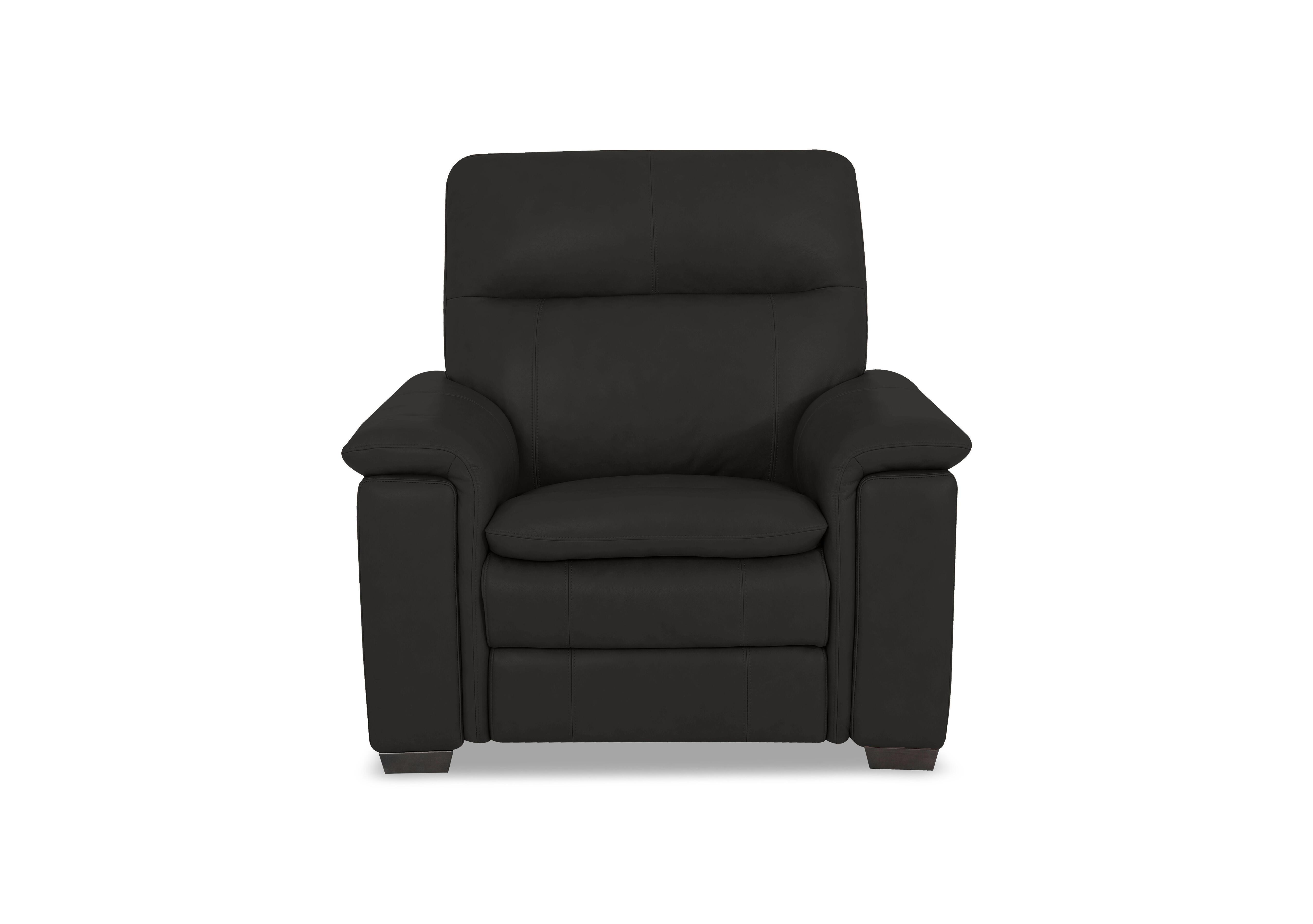 Recharge Leather Armchair in Bv-3500 Black on Furniture Village