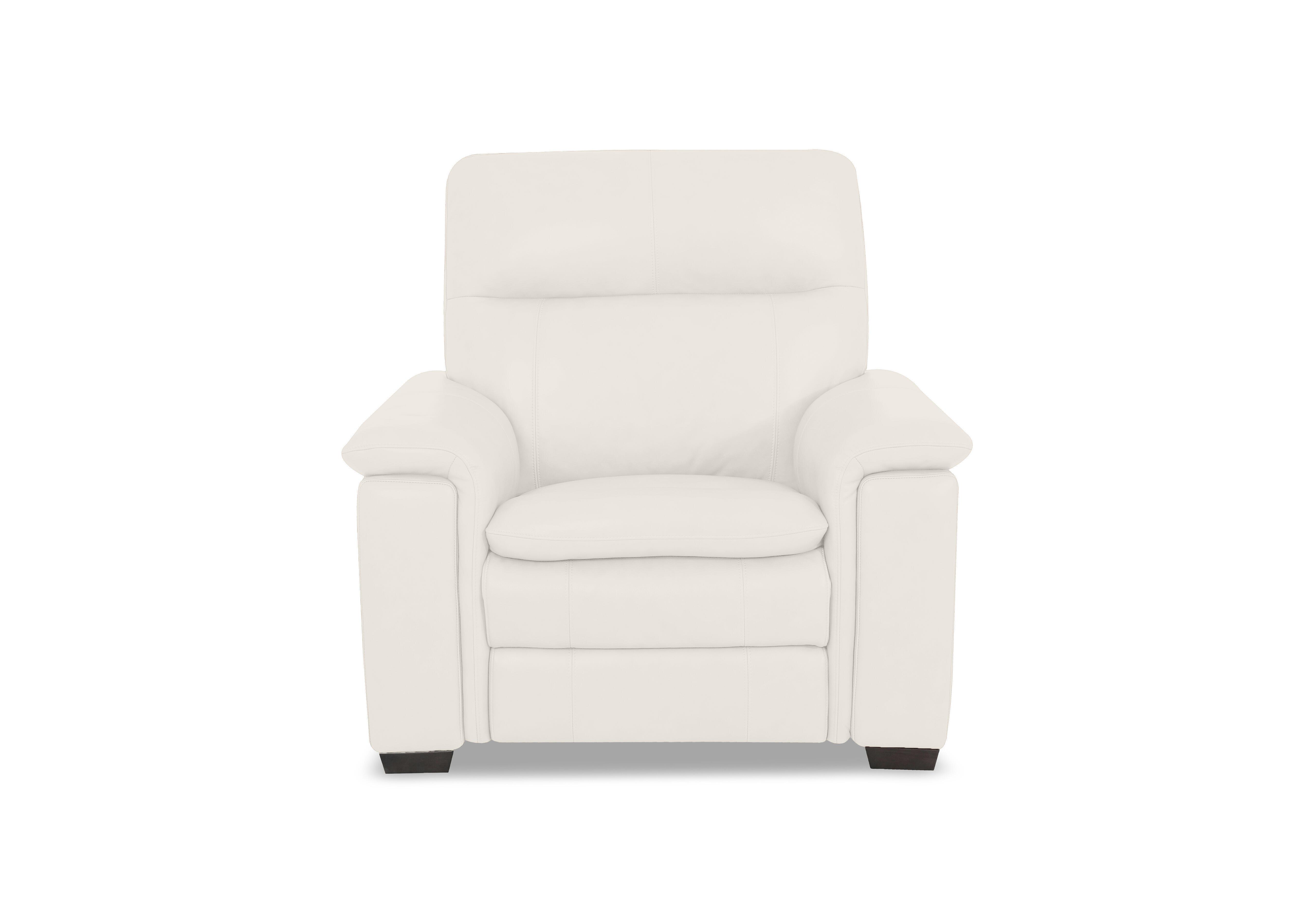 Recharge Leather Armchair in Bv-744d Star White on Furniture Village