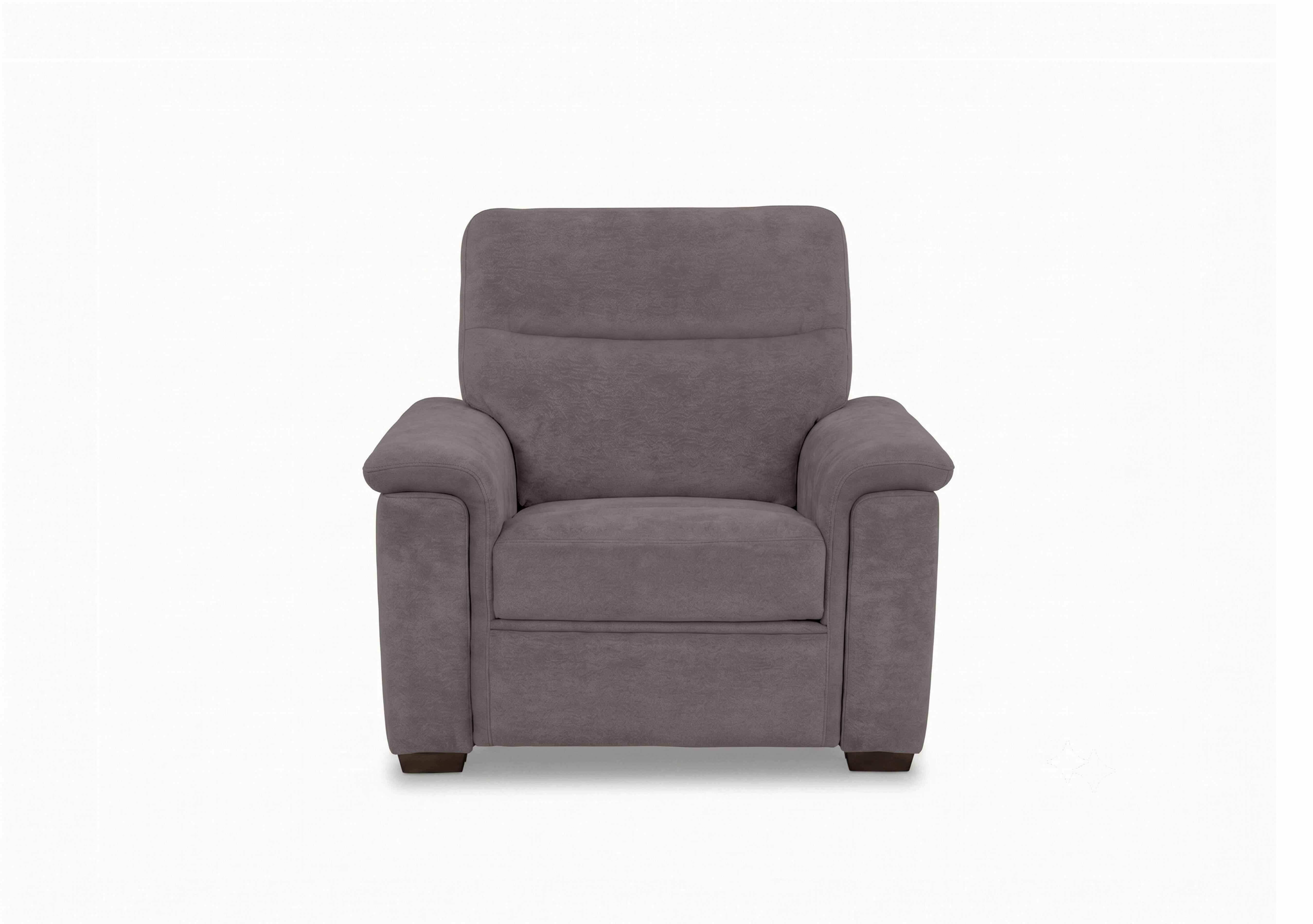 Recharge Fabric Power Recliner Armchair with Power Headrest in Fab-Dab-R02 Steel Grey on Furniture Village