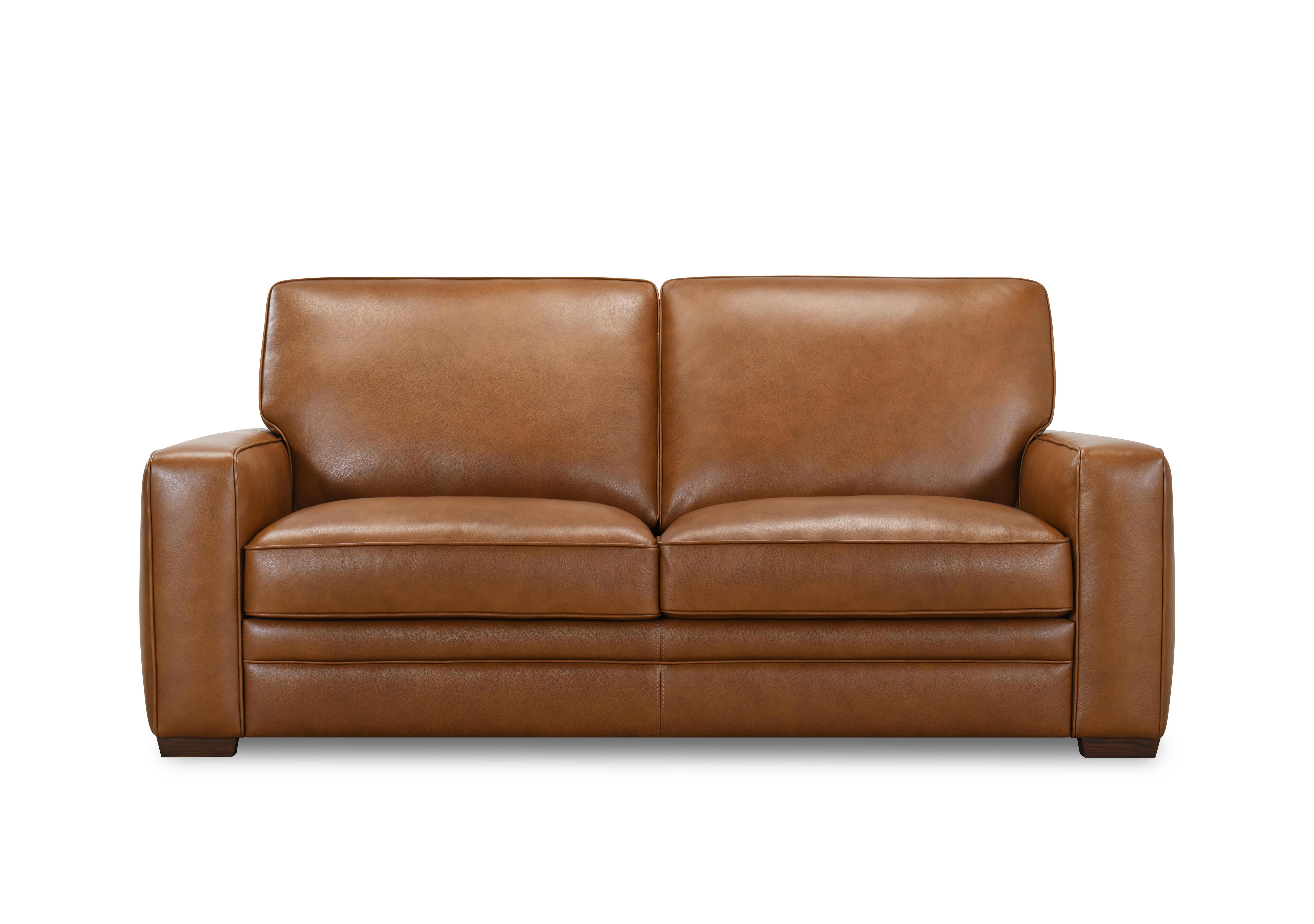Aspen 3 Seater Leather Sofa in Scotch M4415 on Furniture Village
