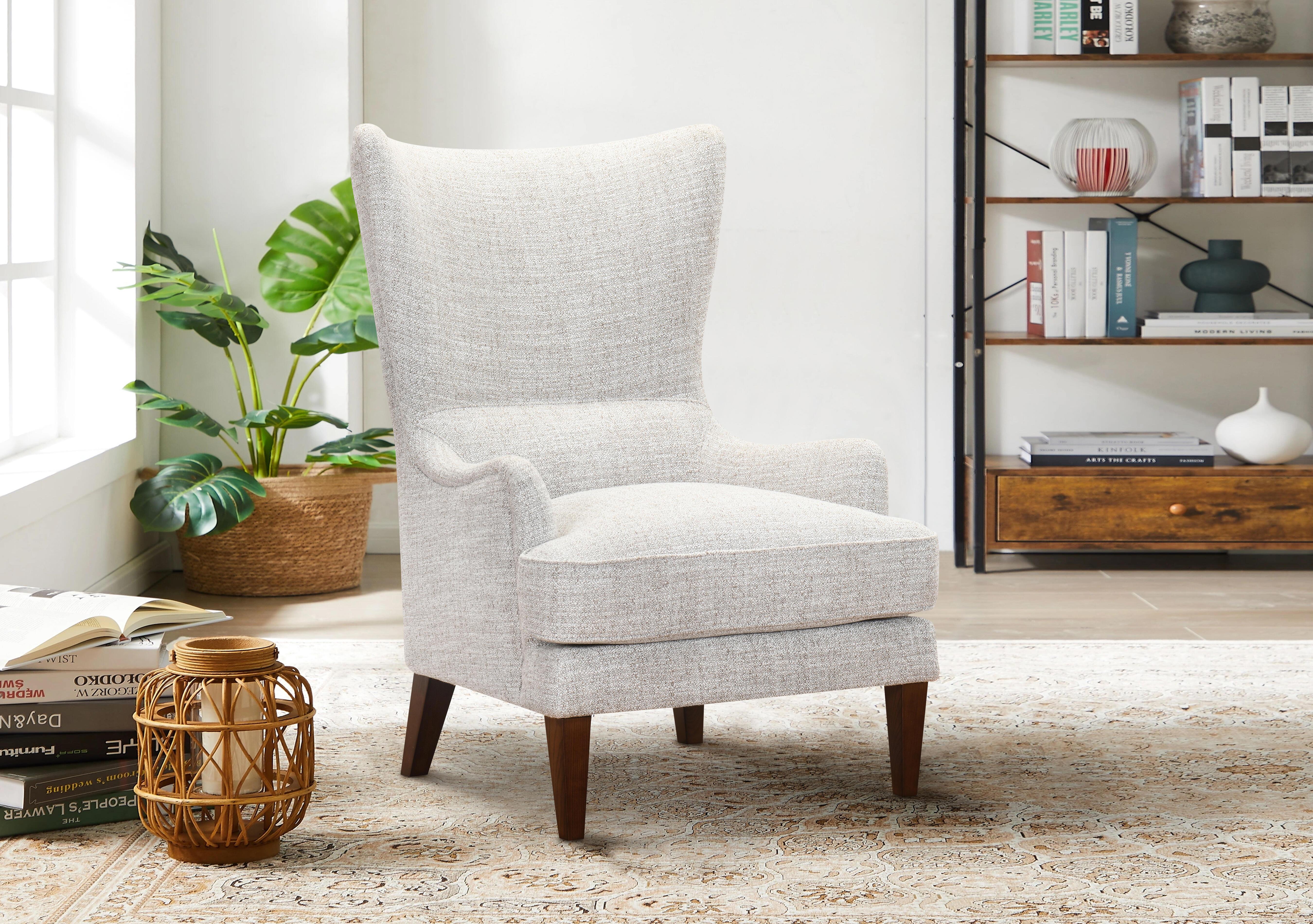 Aspen Fabric Wing Chair in  on Furniture Village
