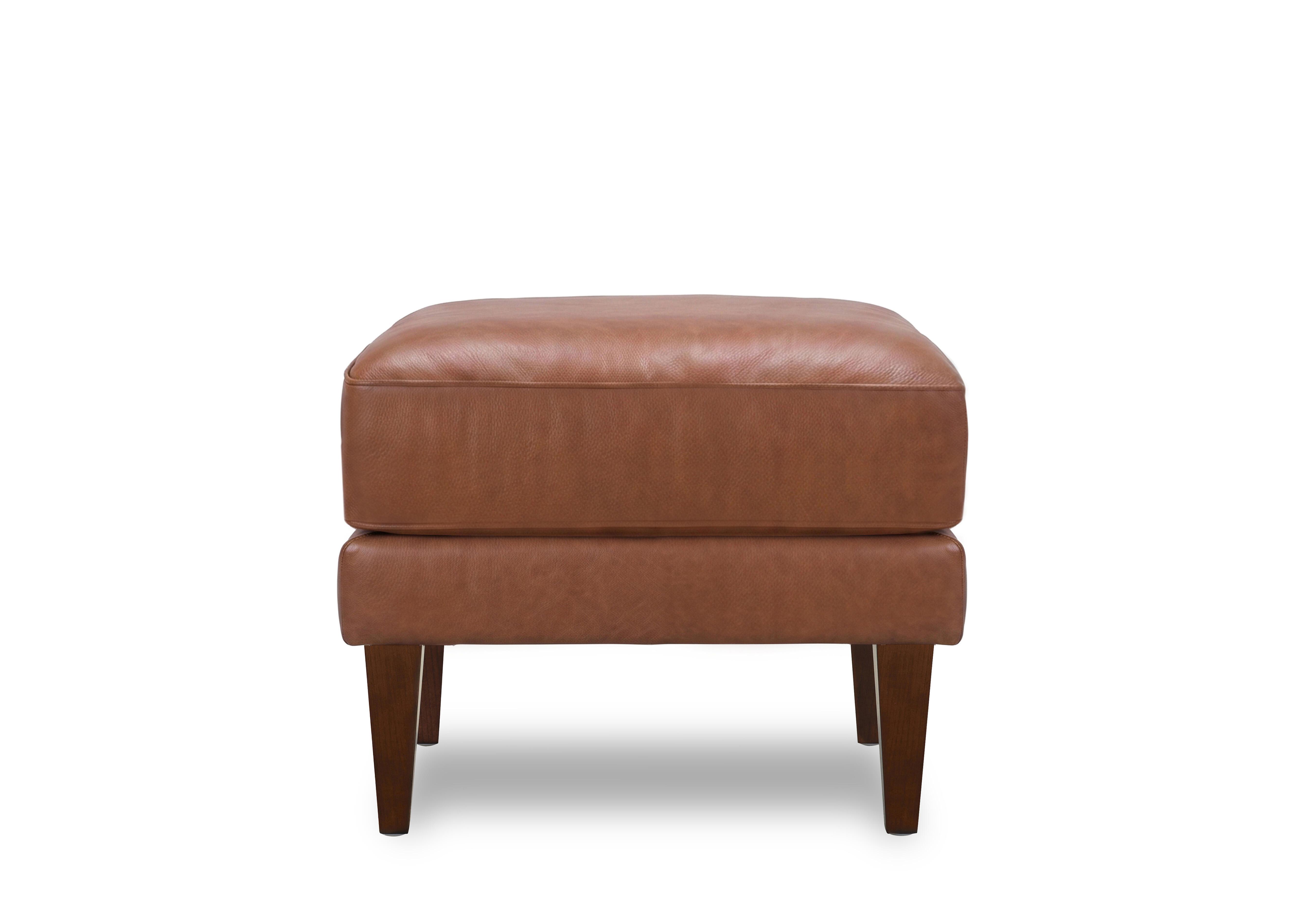 Aspen Leather Wing Chair Footstool in Scotch M4415 on Furniture Village