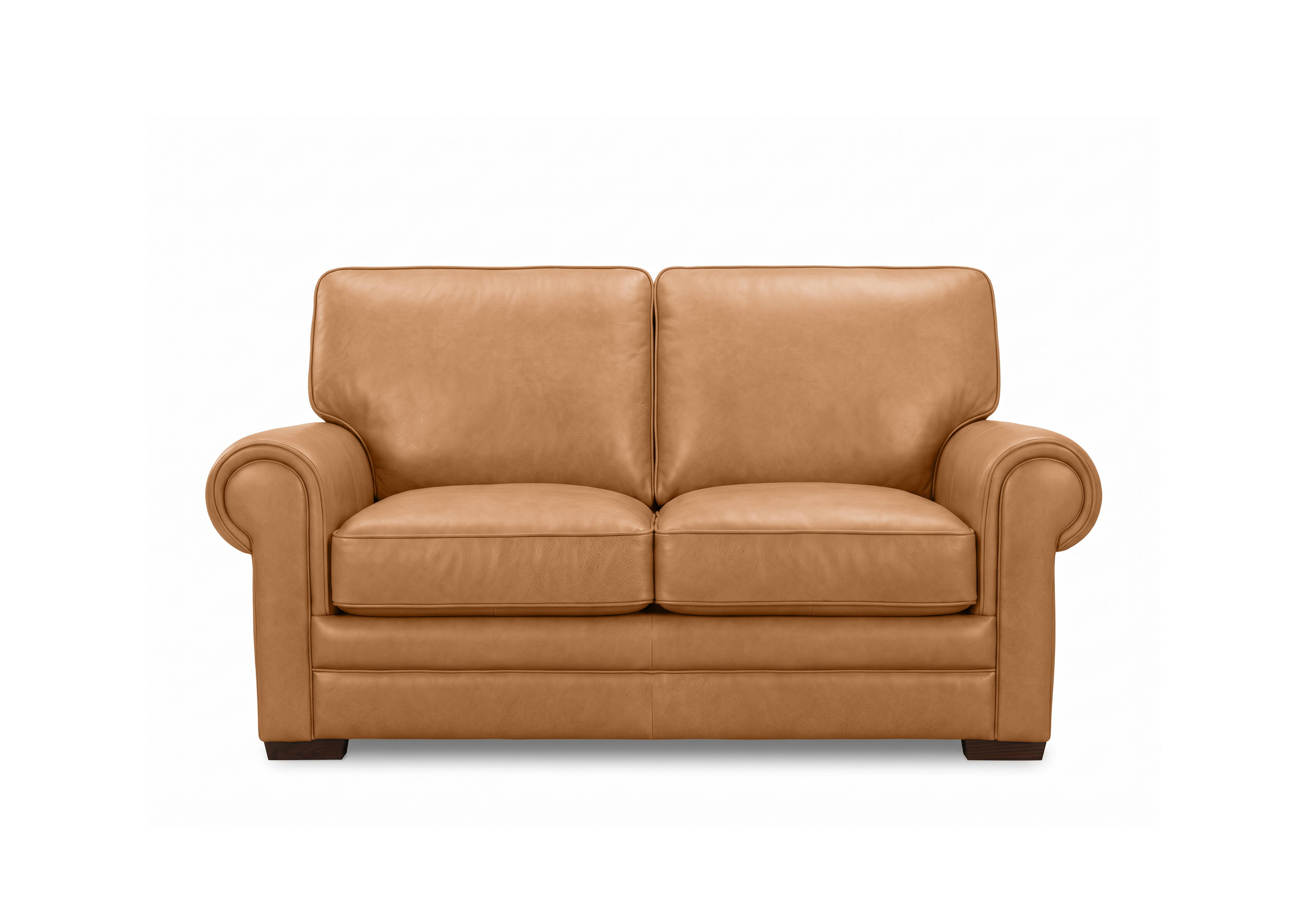 Carrick 2 Seater Leather Sofa in Caramel H5212 on Furniture Village