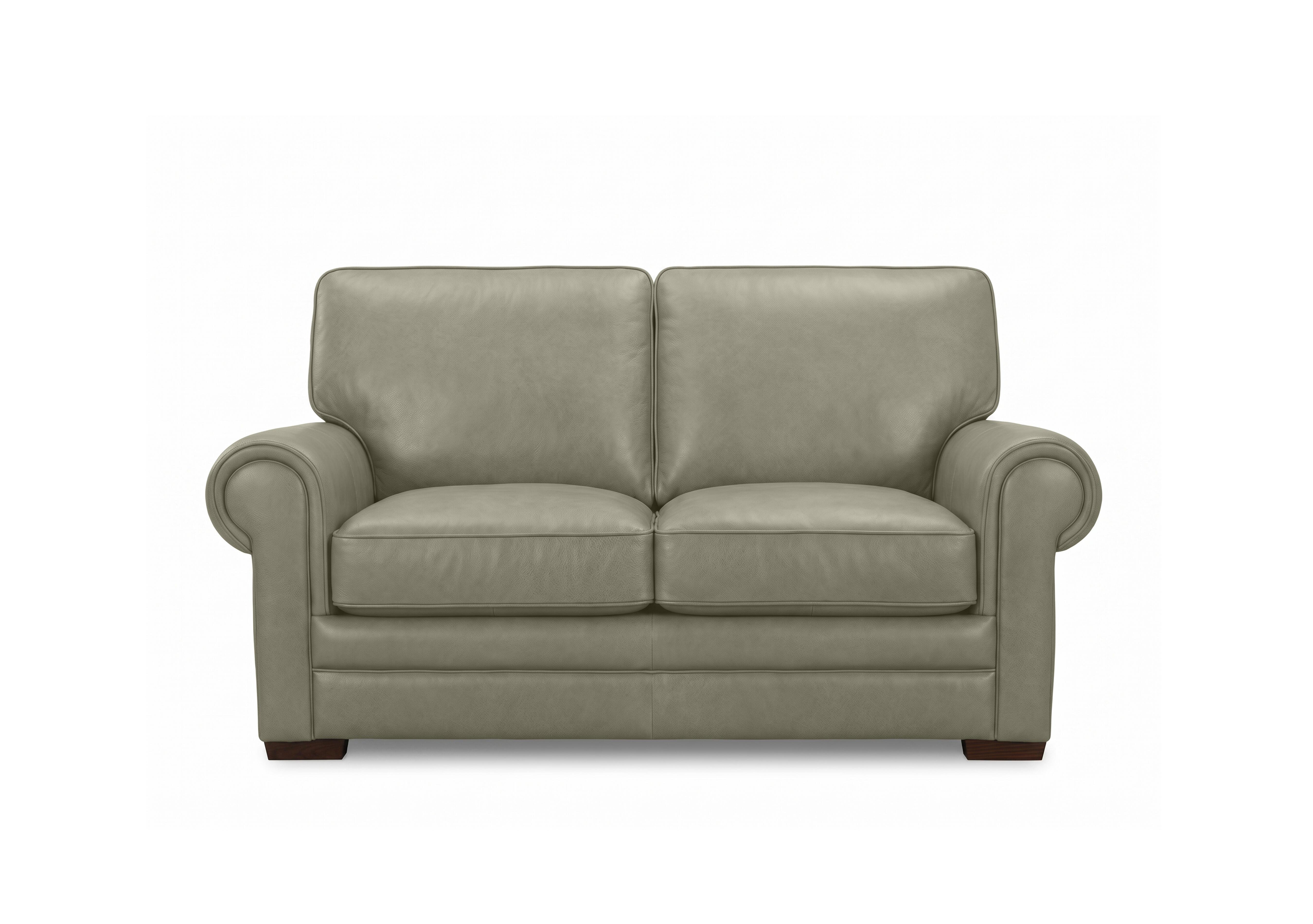 Carrick 2 Seater Leather Sofa in Sage H5214 on Furniture Village