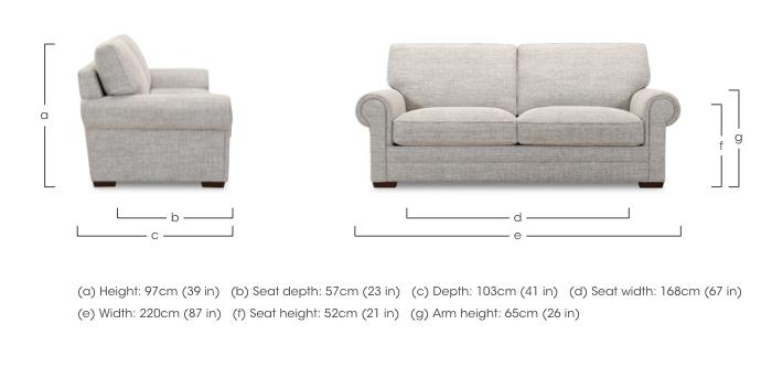 Carrick 3 Seater Fabric Sofa in  on Furniture Village