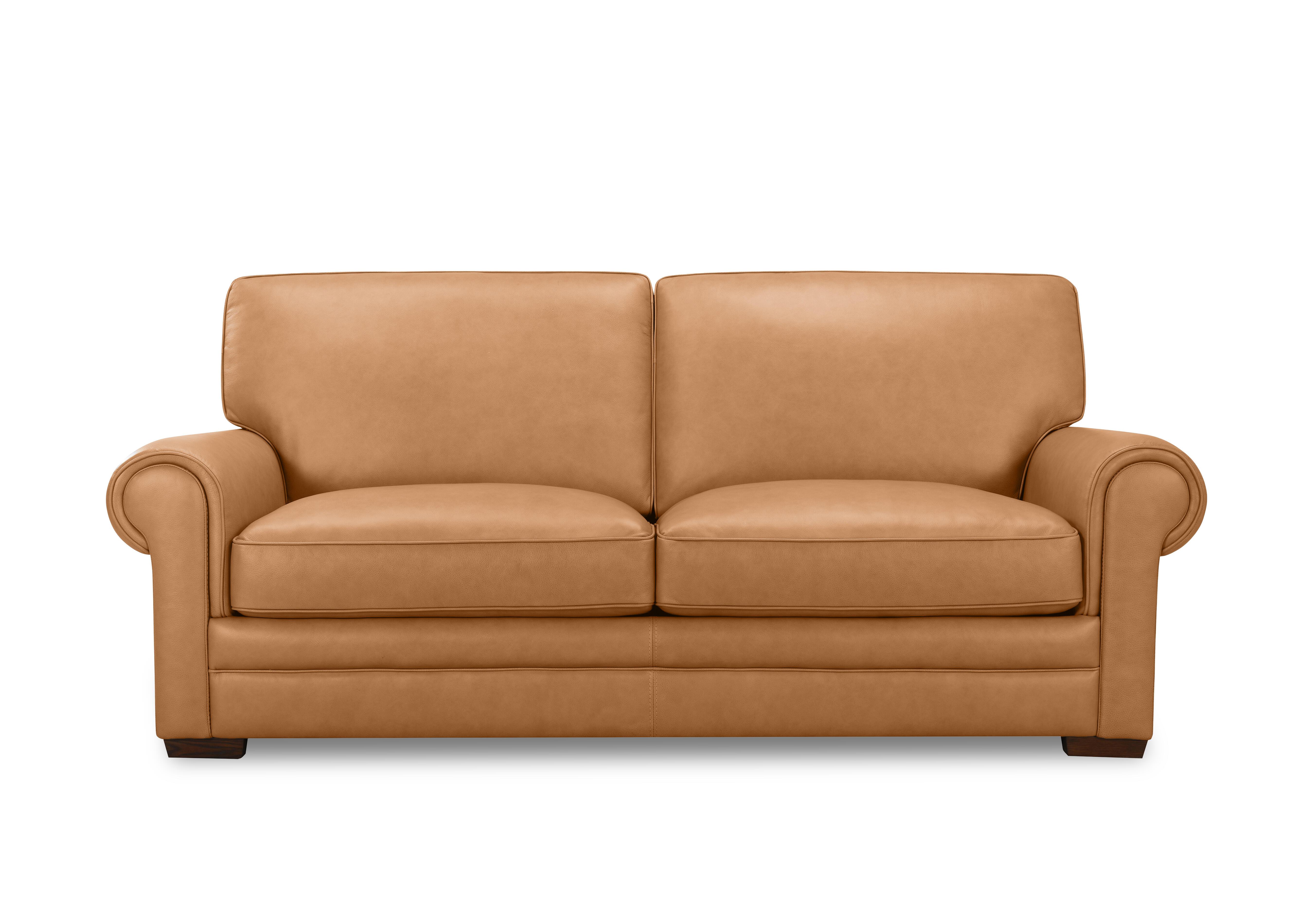Carrick 3 Seater Leather Sofa in Caramel H5212 on Furniture Village
