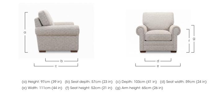 Carrick Fabric Armchair in  on Furniture Village