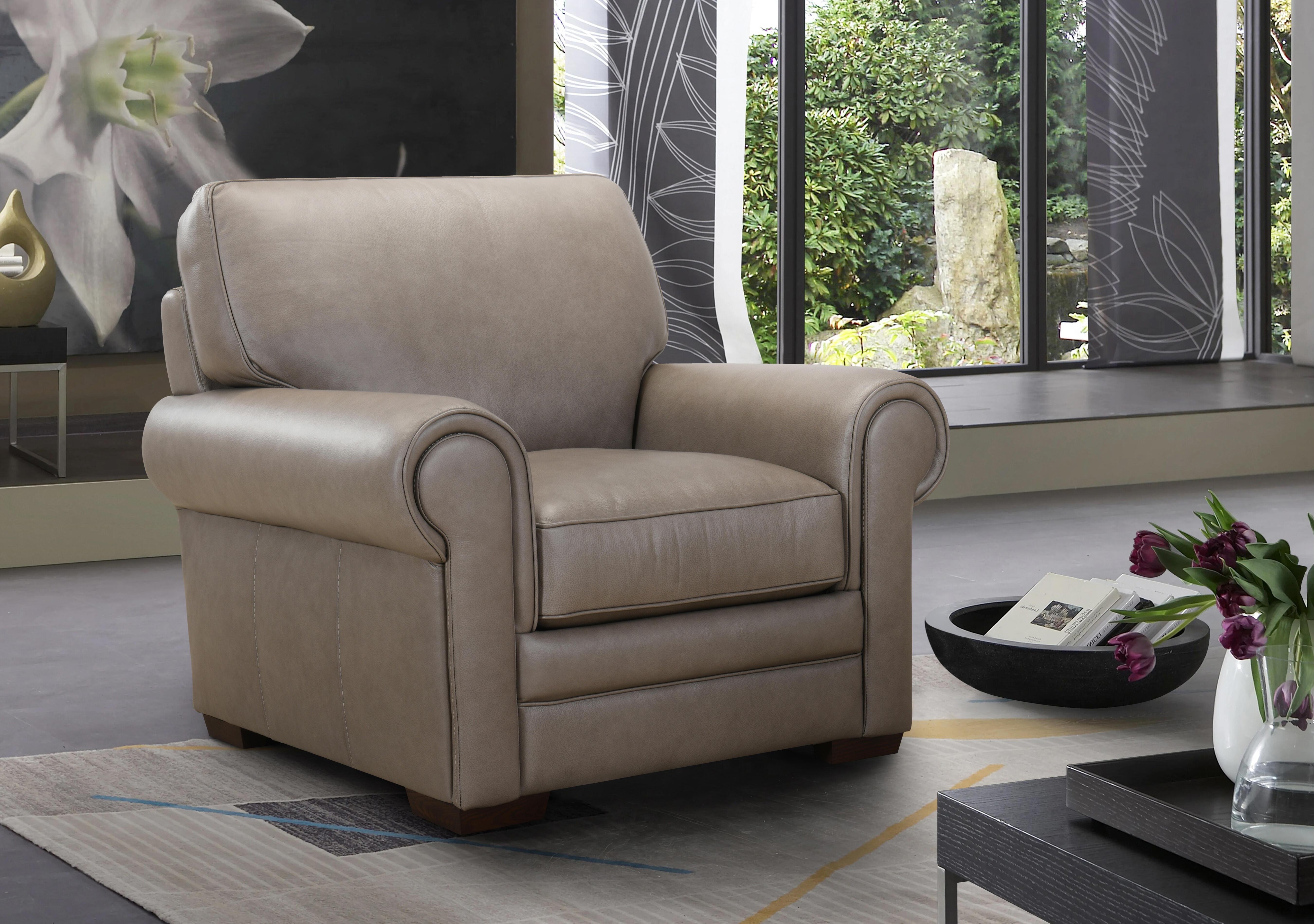Carrick Leather Armchair in  on Furniture Village