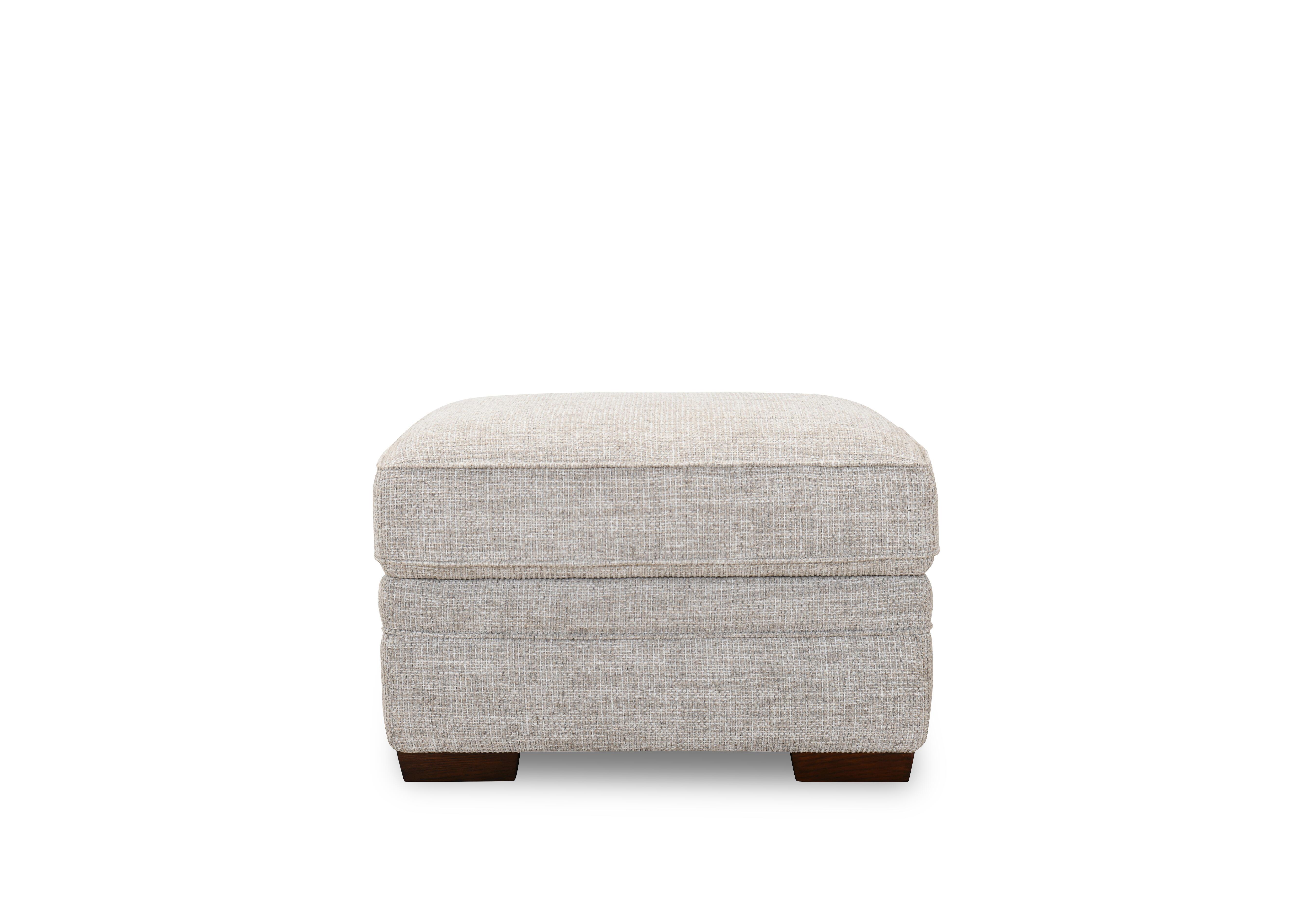 Carrick Rectangular Fabric Storage Footstool in Cream Tx3441 on Furniture Village