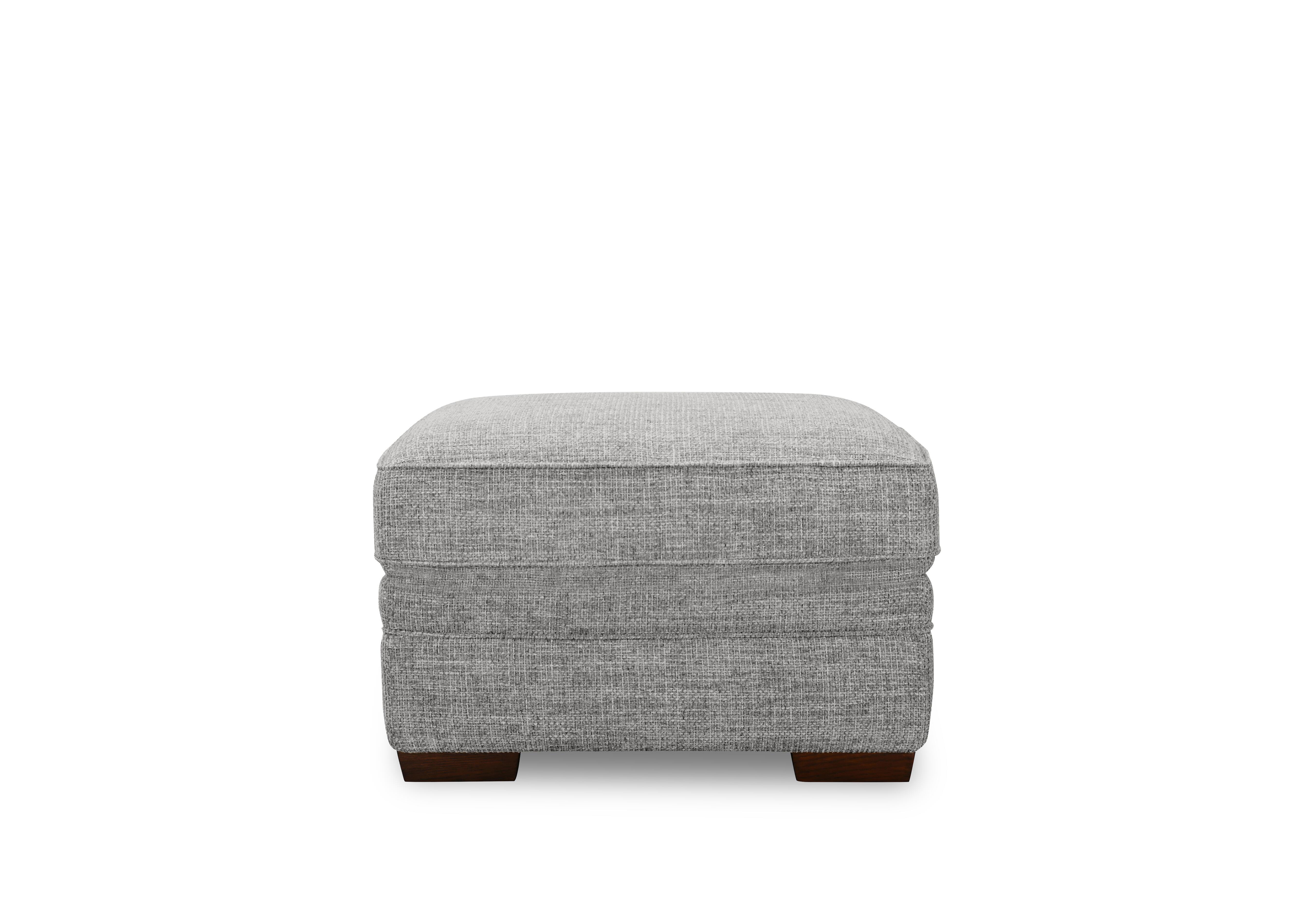 Carrick Rectangular Fabric Footstool in Slate Tx3443 on Furniture Village