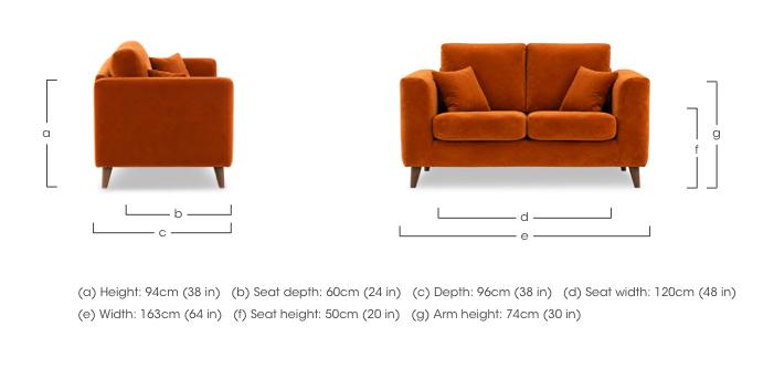 Erin 2 Seater Fabric Sofa in  on Furniture Village