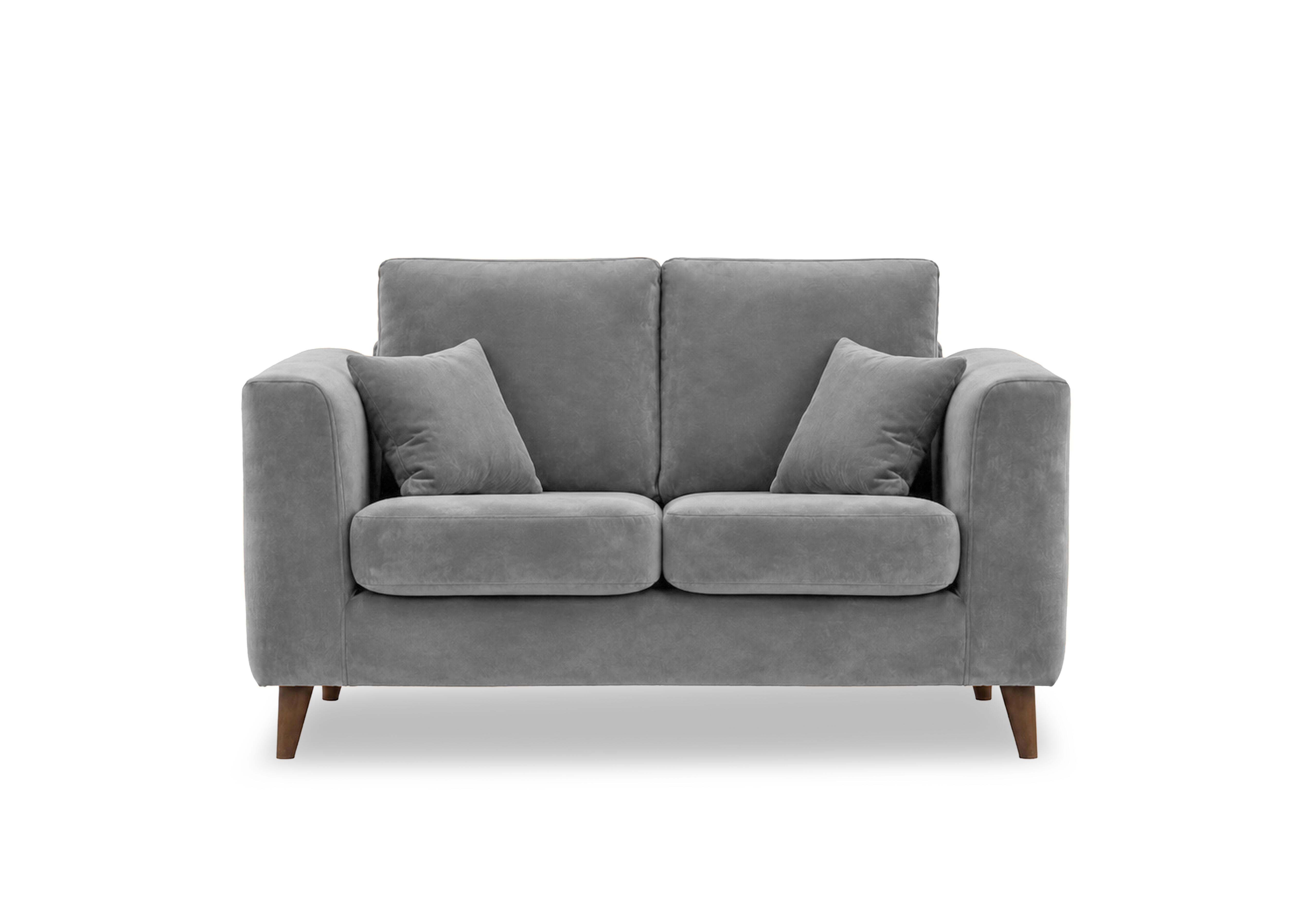 Erin 2 Seater Fabric Sofa in Tiffany Grey Dk Ft on Furniture Village