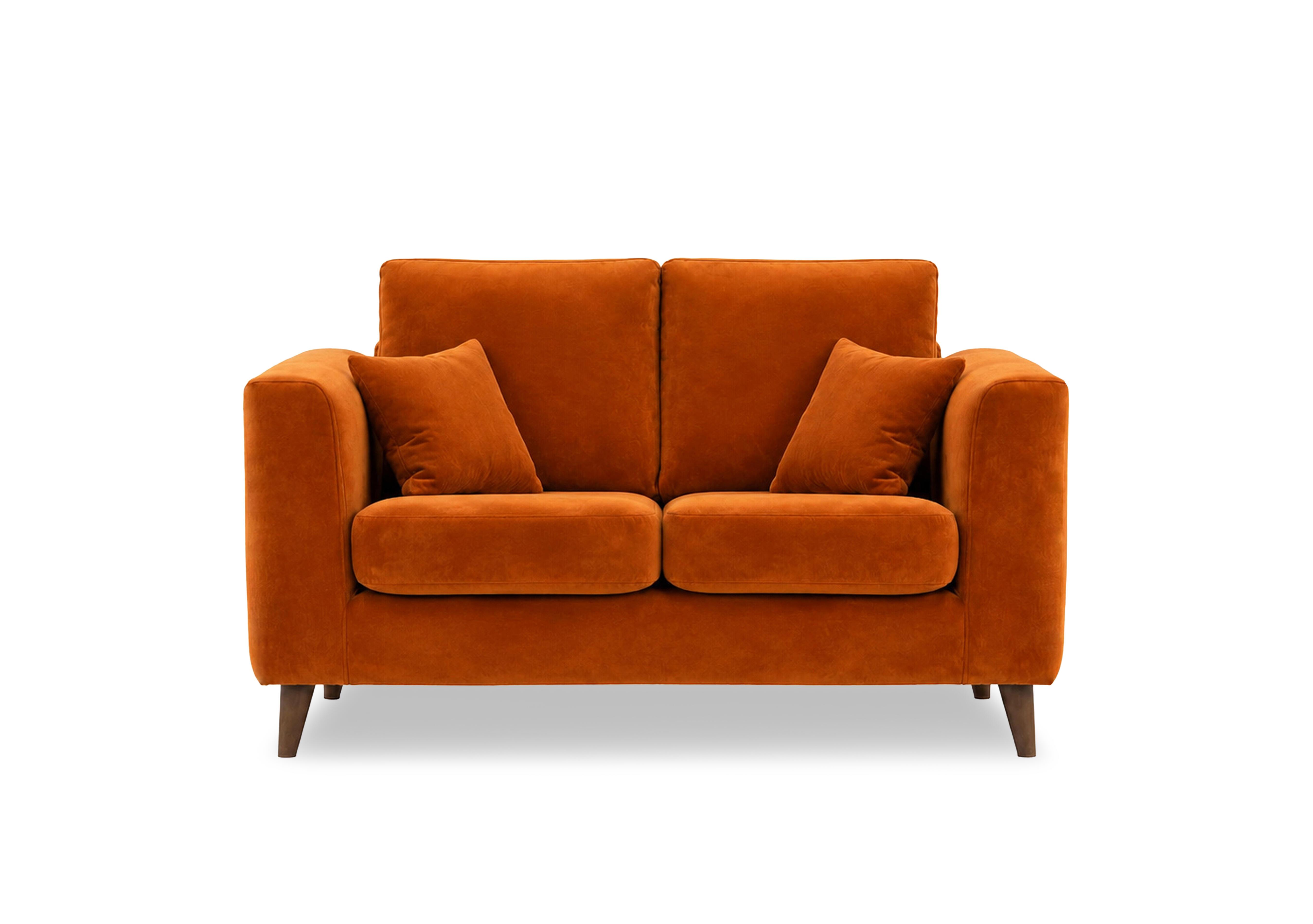 Erin 2 Seater Fabric Sofa in Tiffany Rust Dk Ft on Furniture Village