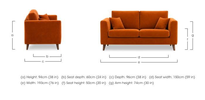 Erin 3 Seater Fabric Sofa in  on Furniture Village