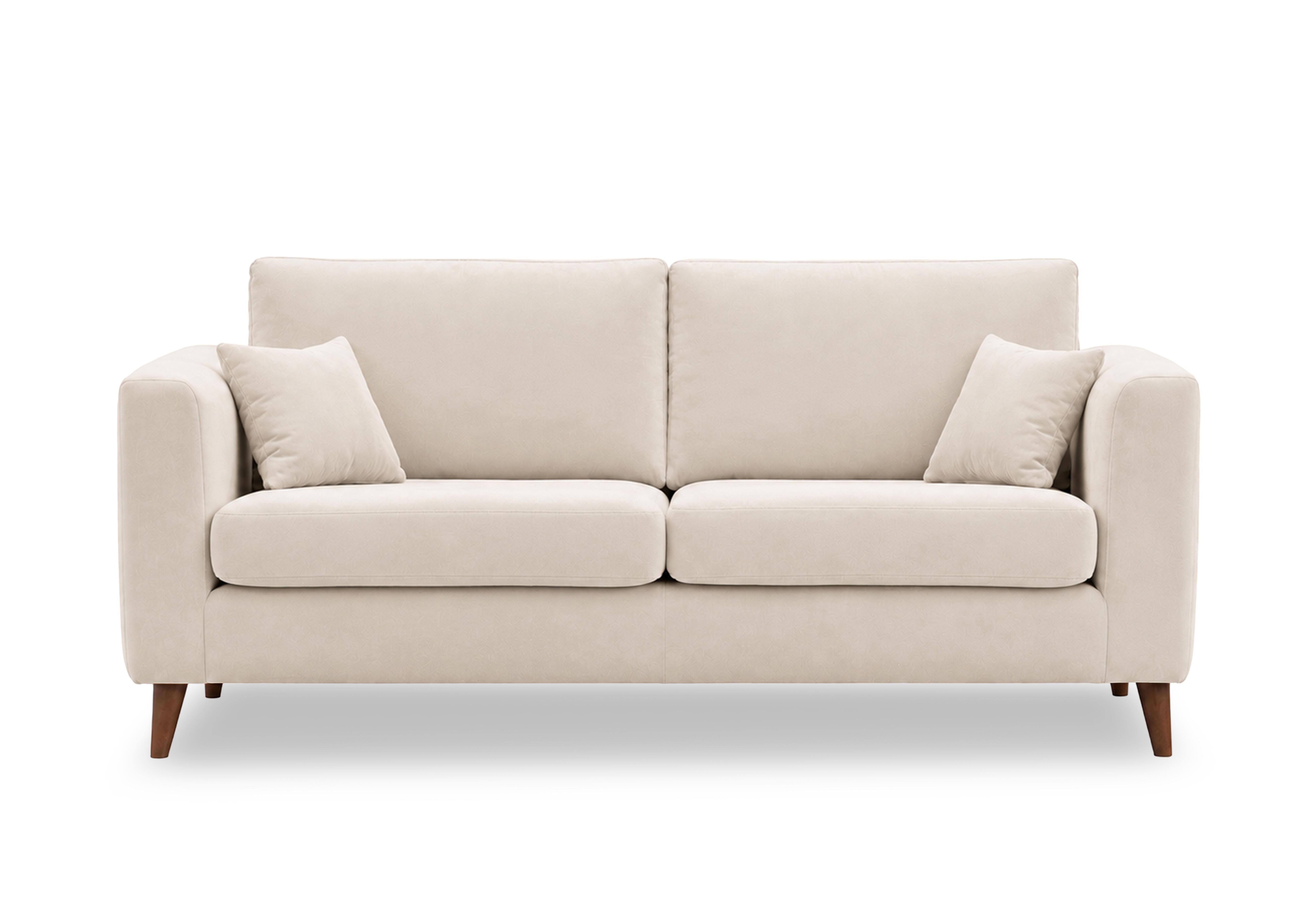 Erin 4 Seater Fabric Sofa in Tiffany Beige Dk Ft on Furniture Village