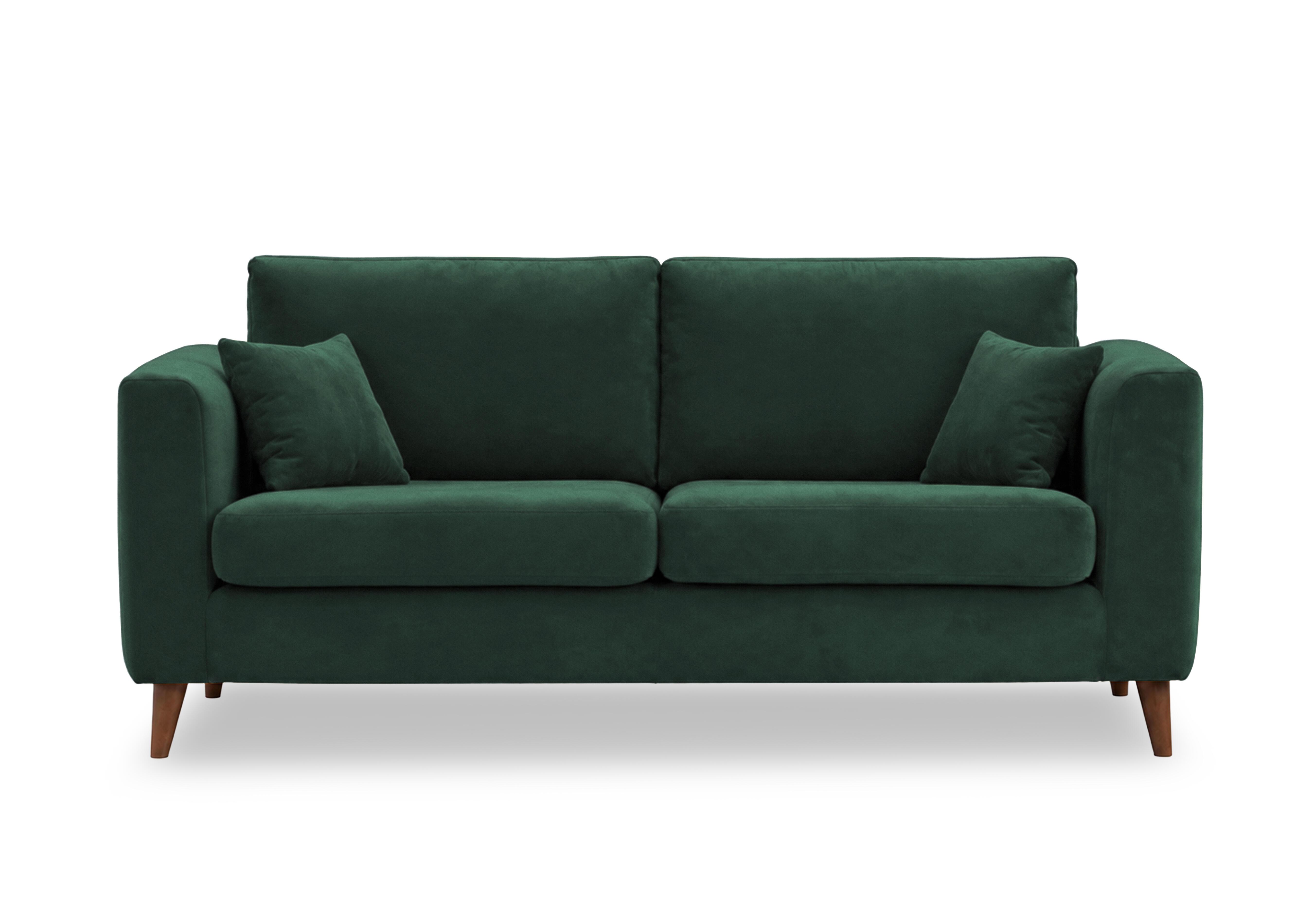 Erin 4 Seater Fabric Sofa in Tiffany Jungle Green Dk Ft on Furniture Village