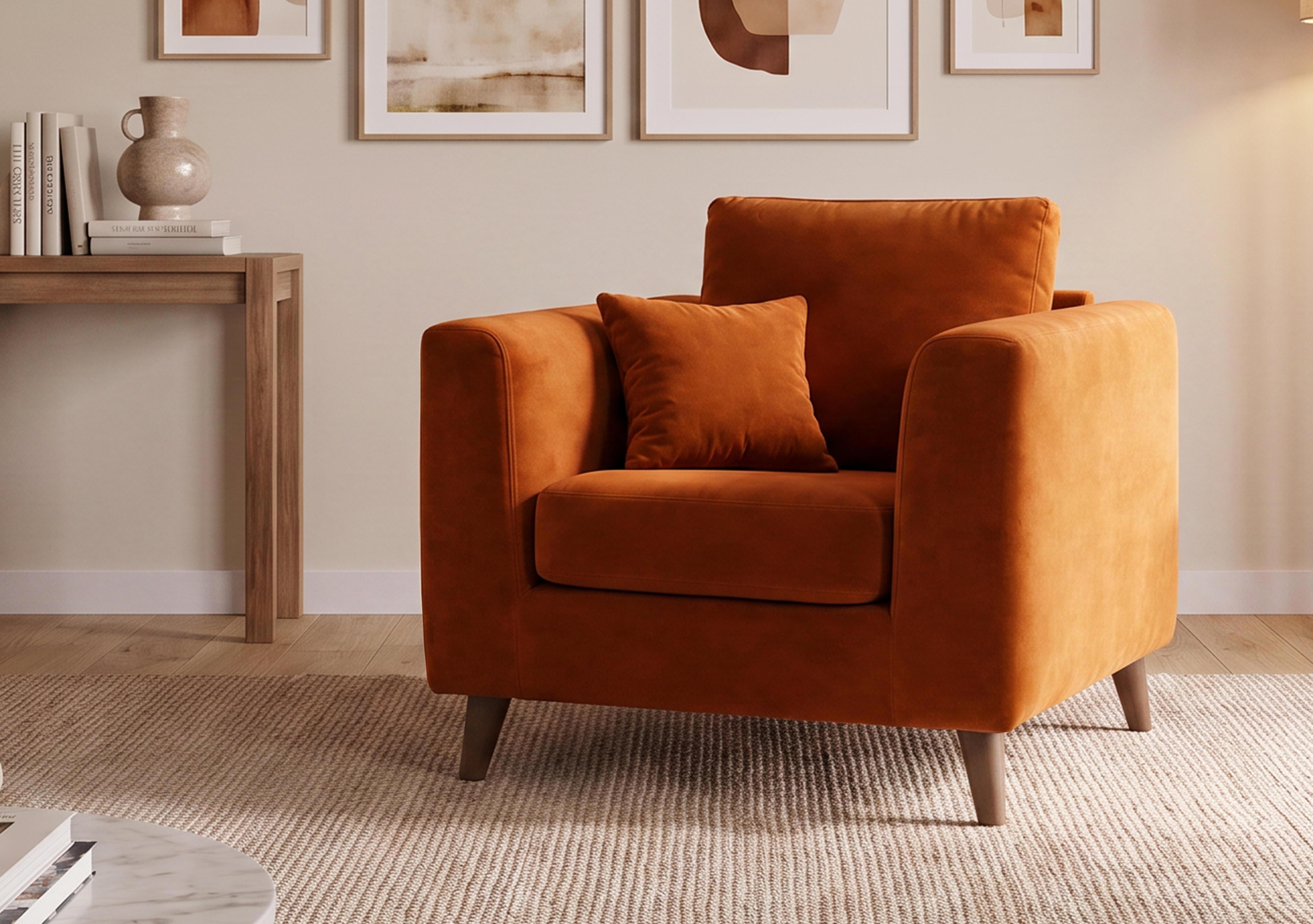 Erin Fabric Armchair in  on Furniture Village