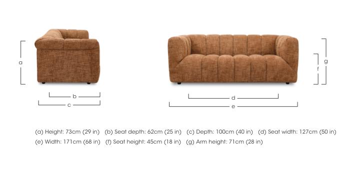 Henna 2 Seater Fabric Sofa in  on Furniture Village