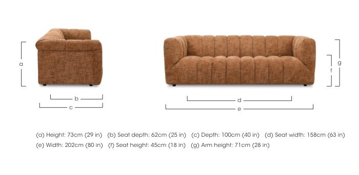 Henna 2.5 Seater Fabric Sofa in  on Furniture Village