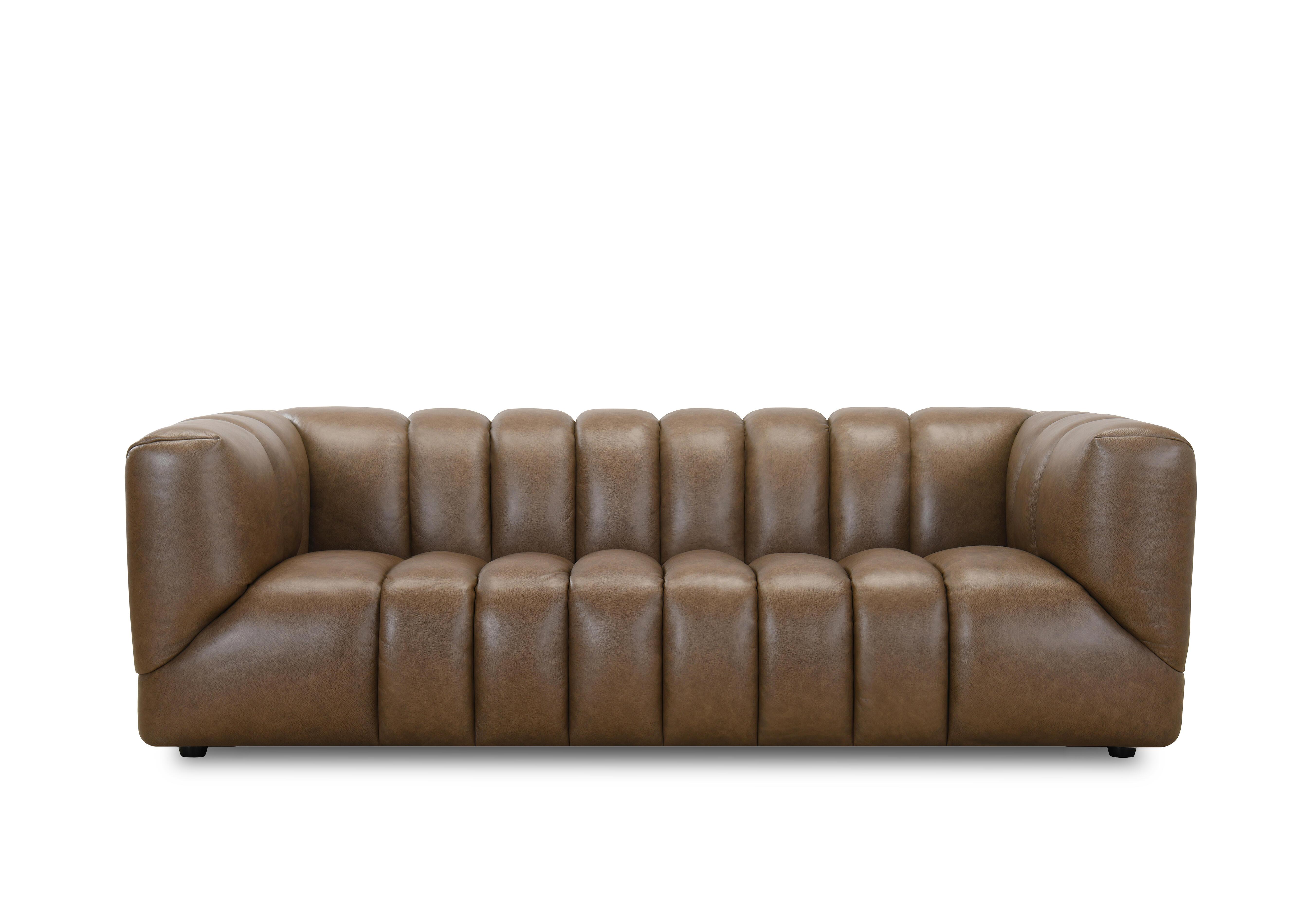 Henna 2.5 Seater Leather Sofa in Portobello H6313 on Furniture Village
