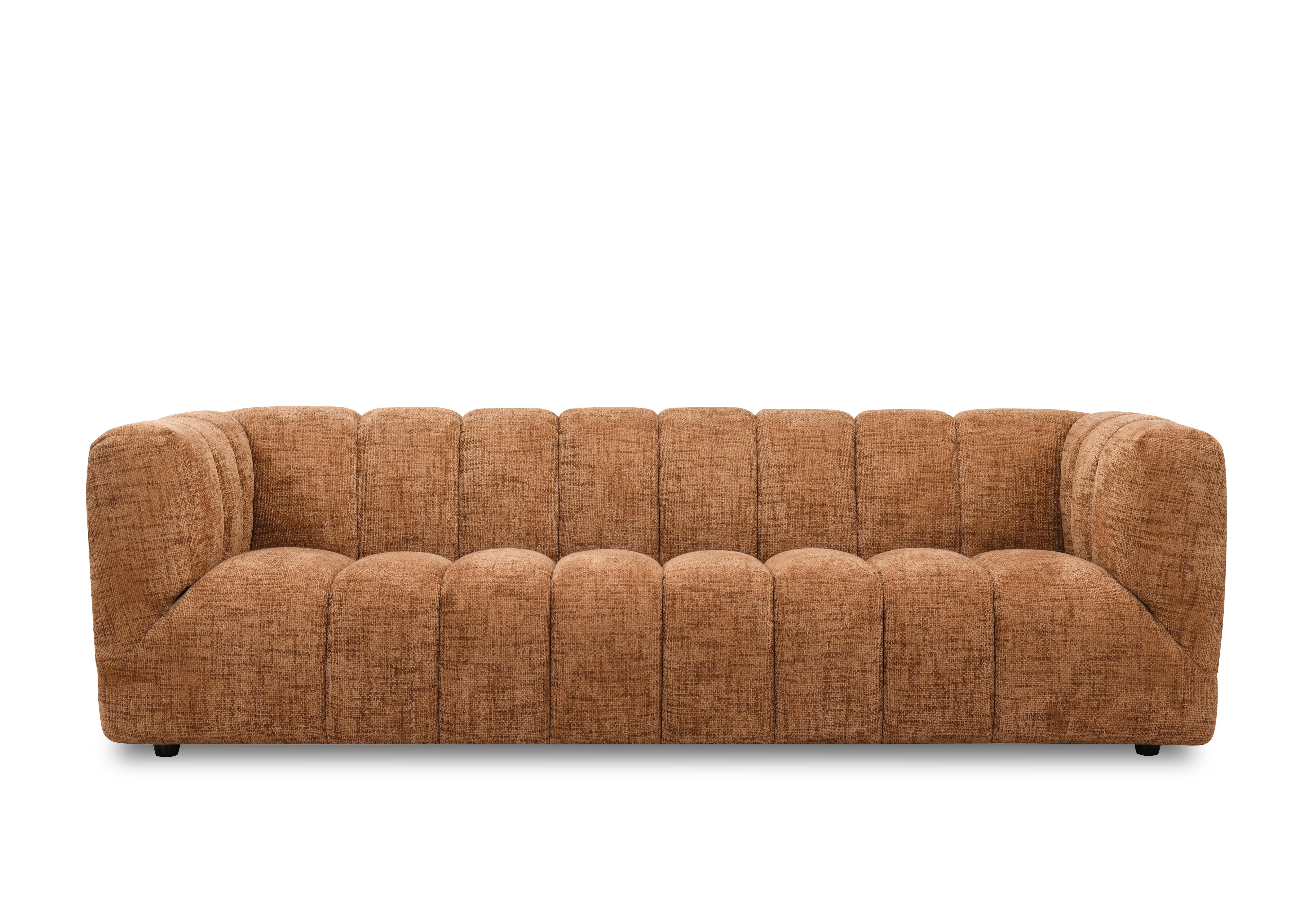 Henna 3 Seater Fabric Sofa in Rust Tx2902 on Furniture Village