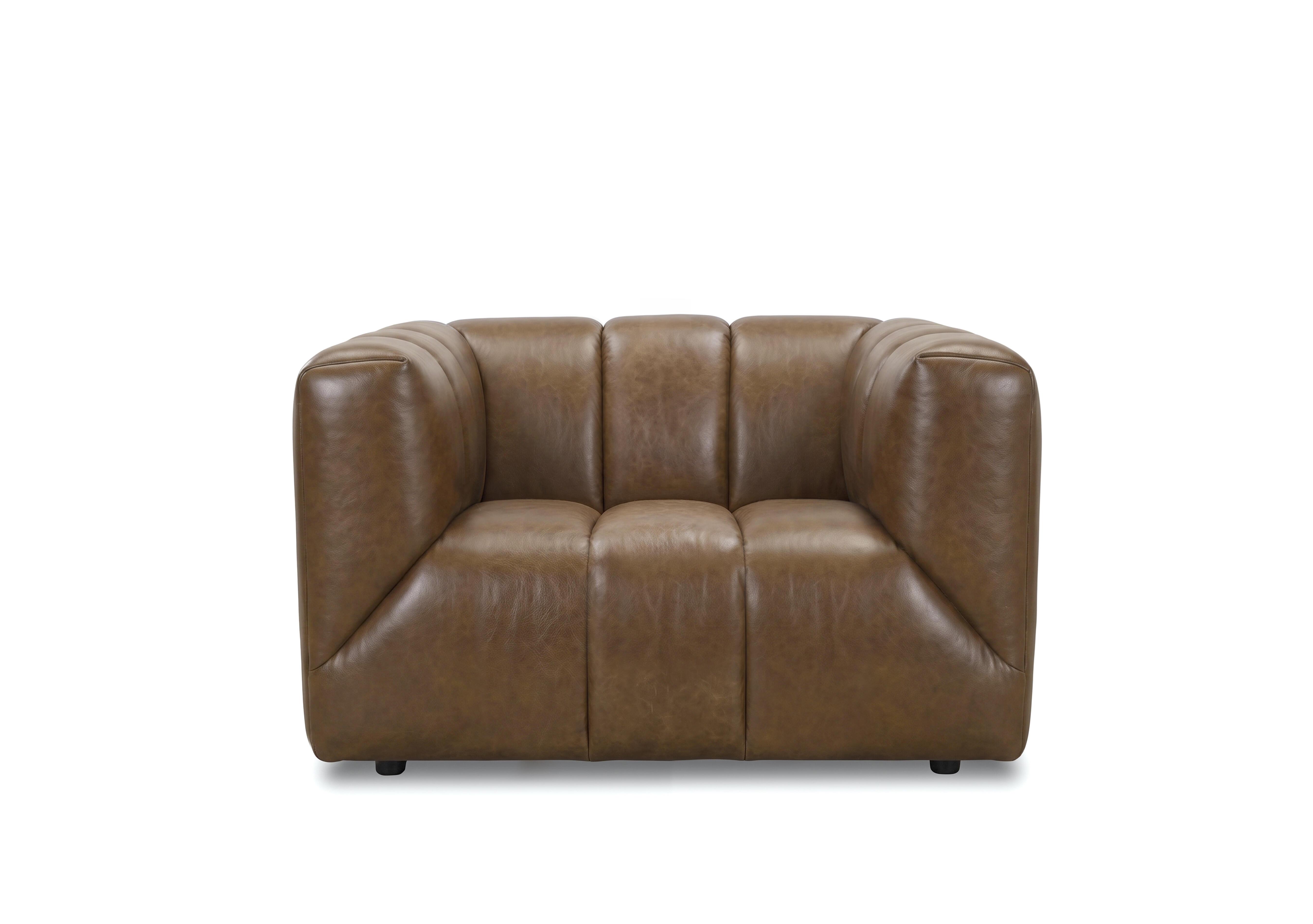 Henna Leather Armchair in Portobello H6313 on Furniture Village