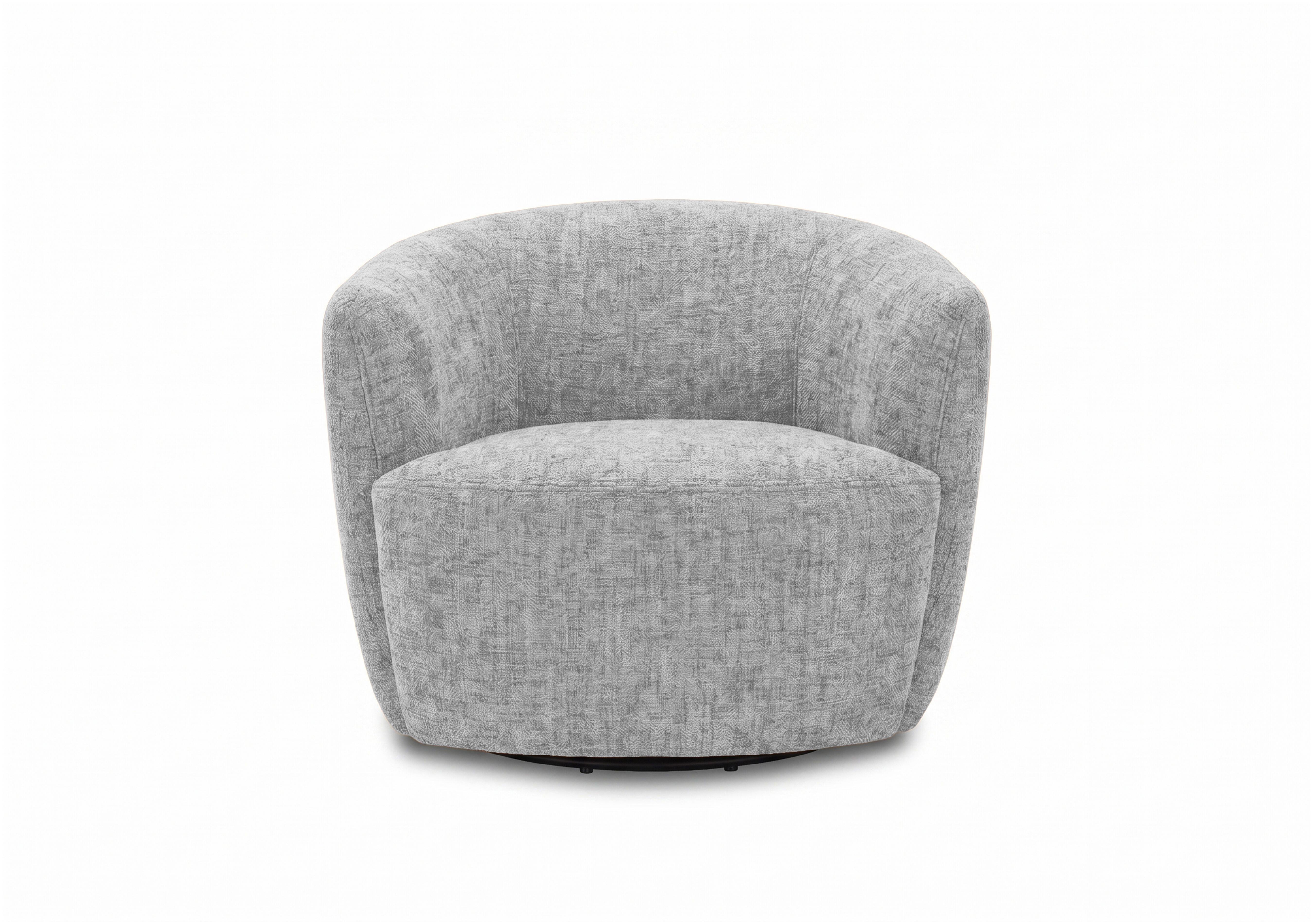 Henna Fabric Swivel Accent Chair in Cloud Tx2904 on Furniture Village