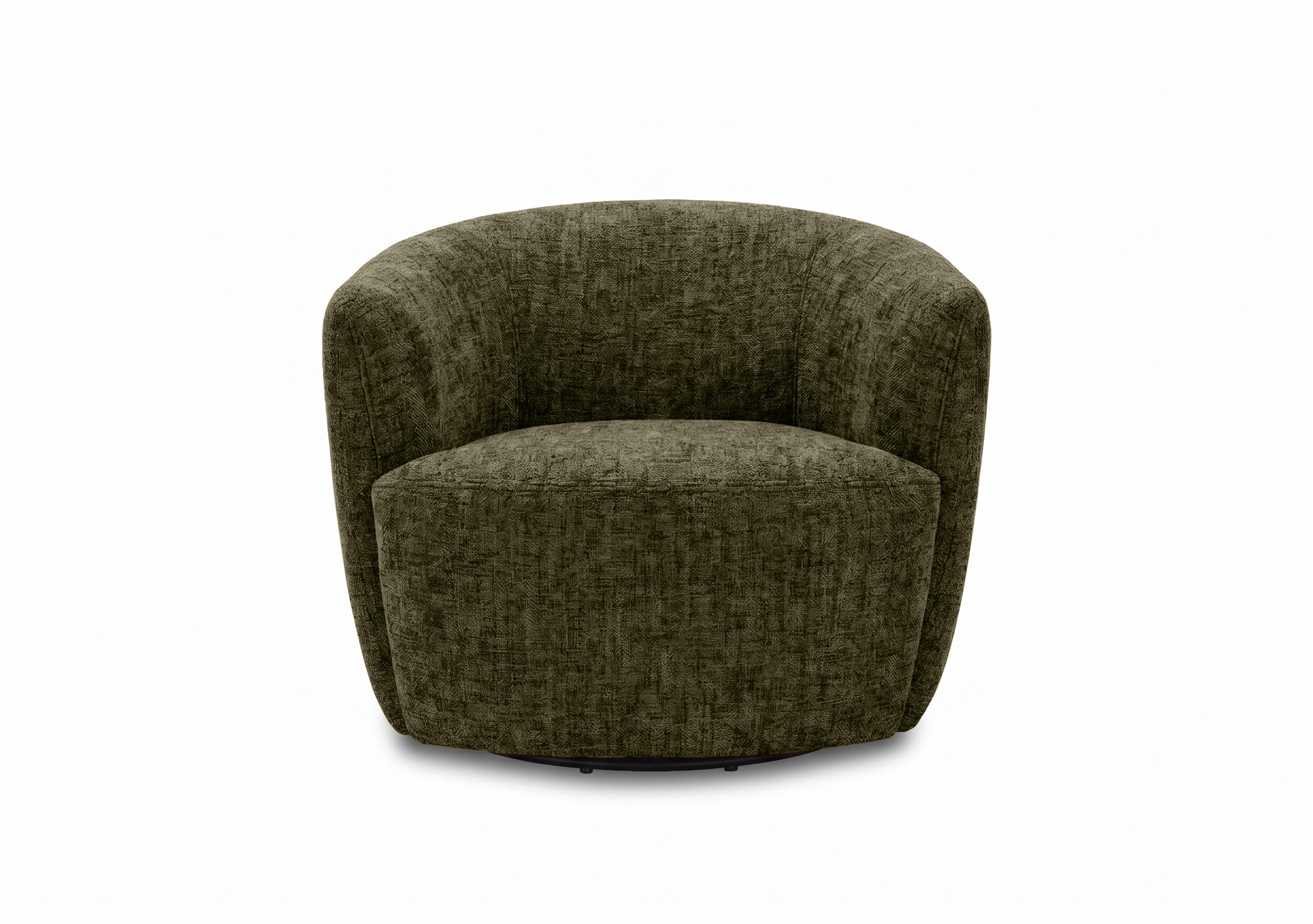 Henna Fabric Swivel Accent Chair in Forest Tx2903 on Furniture Village