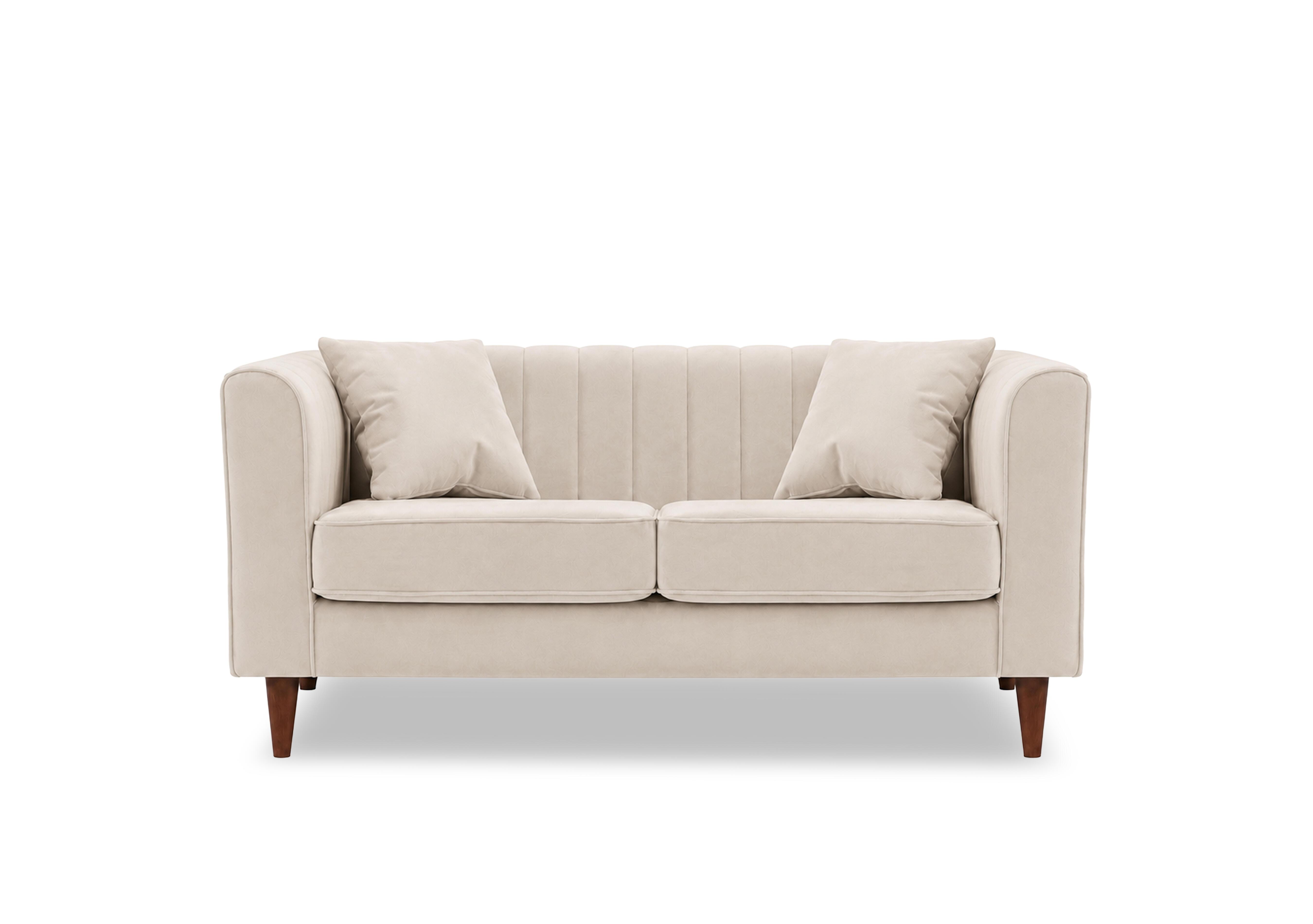 Margo 2 Seater Fabric Sofa in Tiffany Beige Dk Ft on Furniture Village