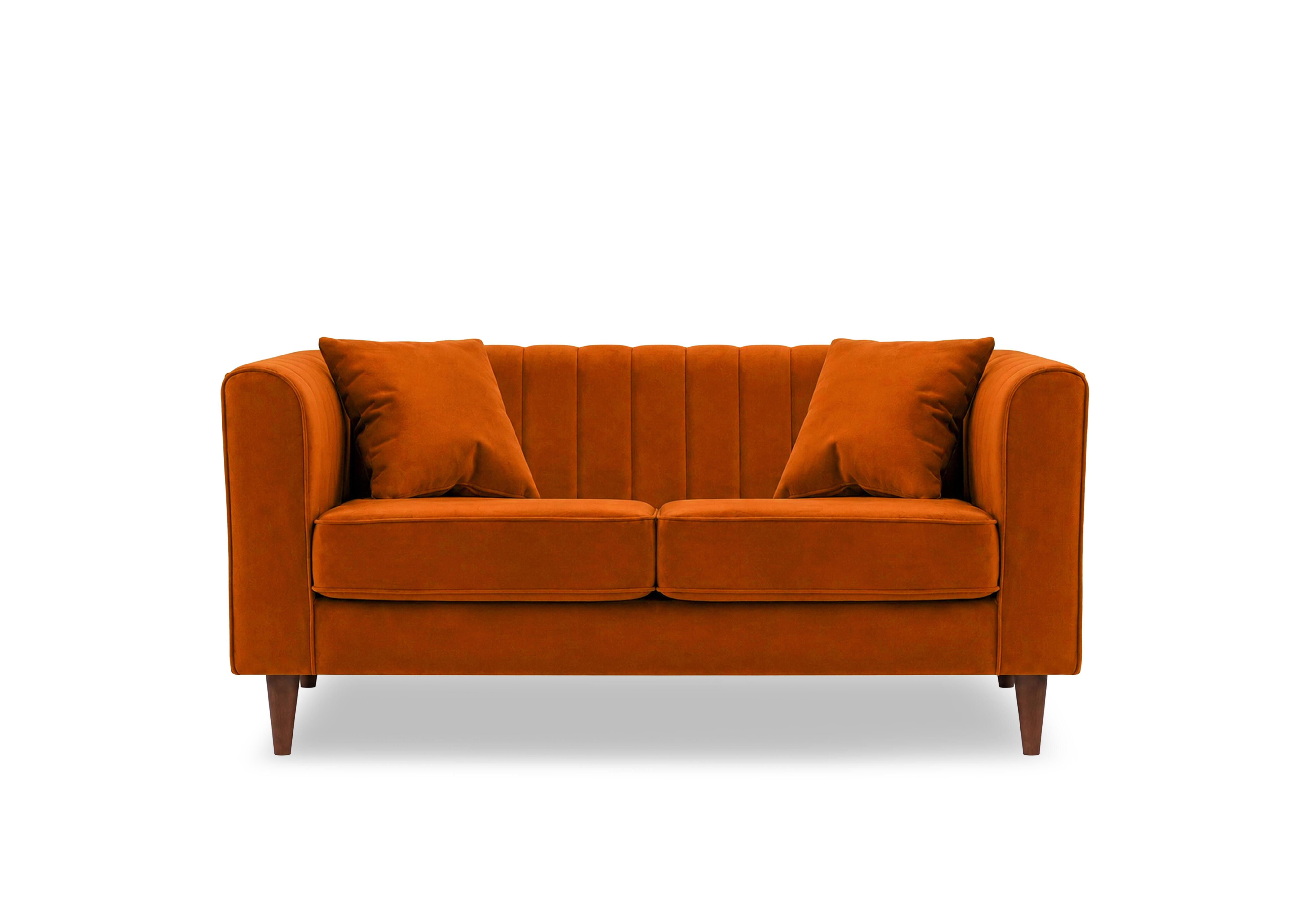 Margo 2 Seater Fabric Sofa in Tiffany Rust Dk Ft on Furniture Village