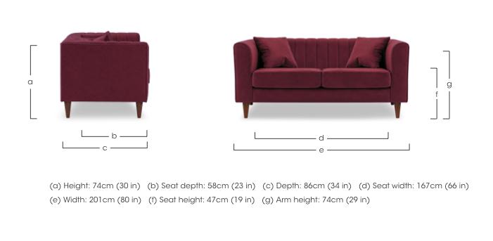 Margo 3 Seater Fabric Sofa in  on Furniture Village