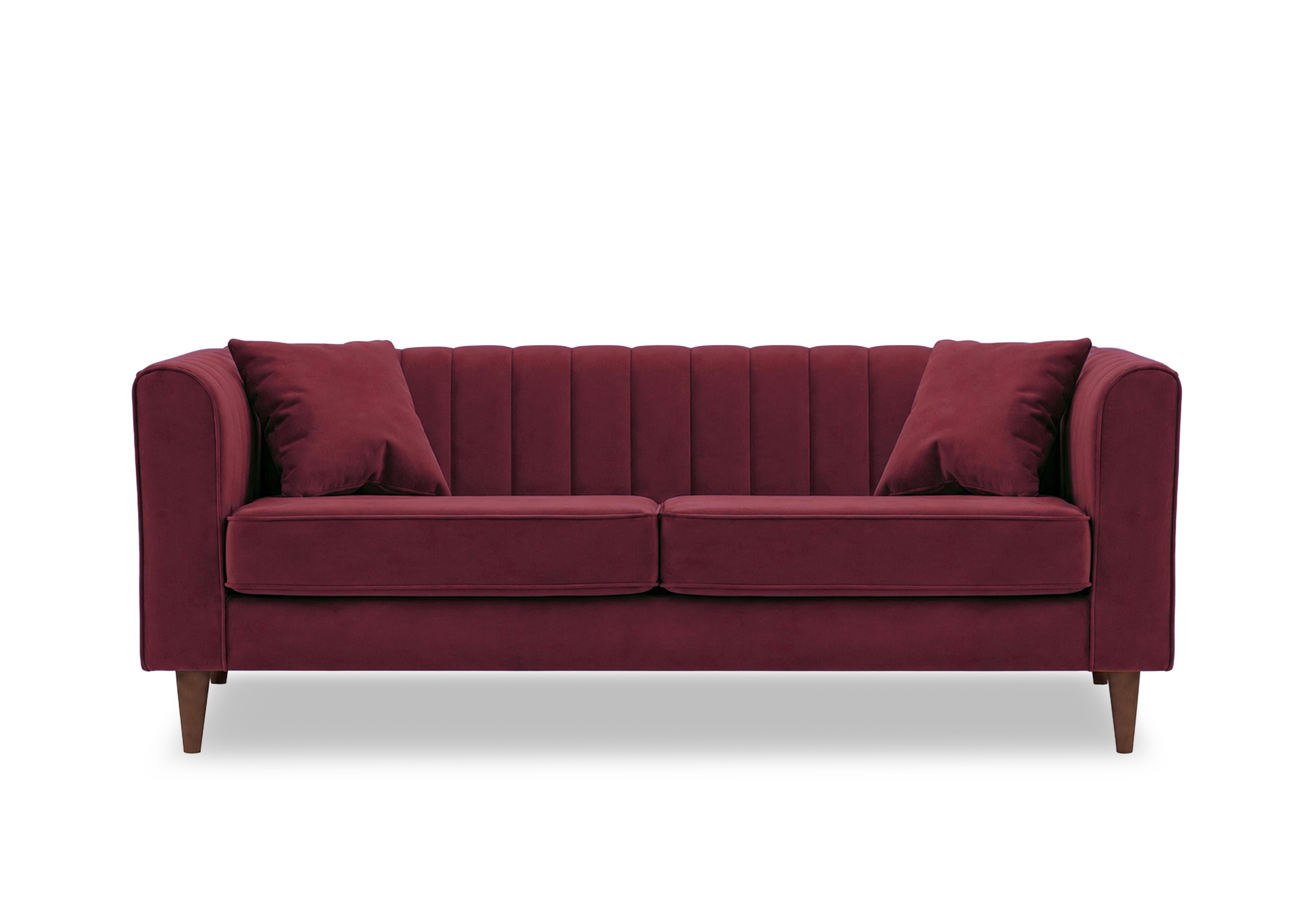 Margo 3 Seater Fabric Sofa in Tiffany Chianti Dk Ft on Furniture Village
