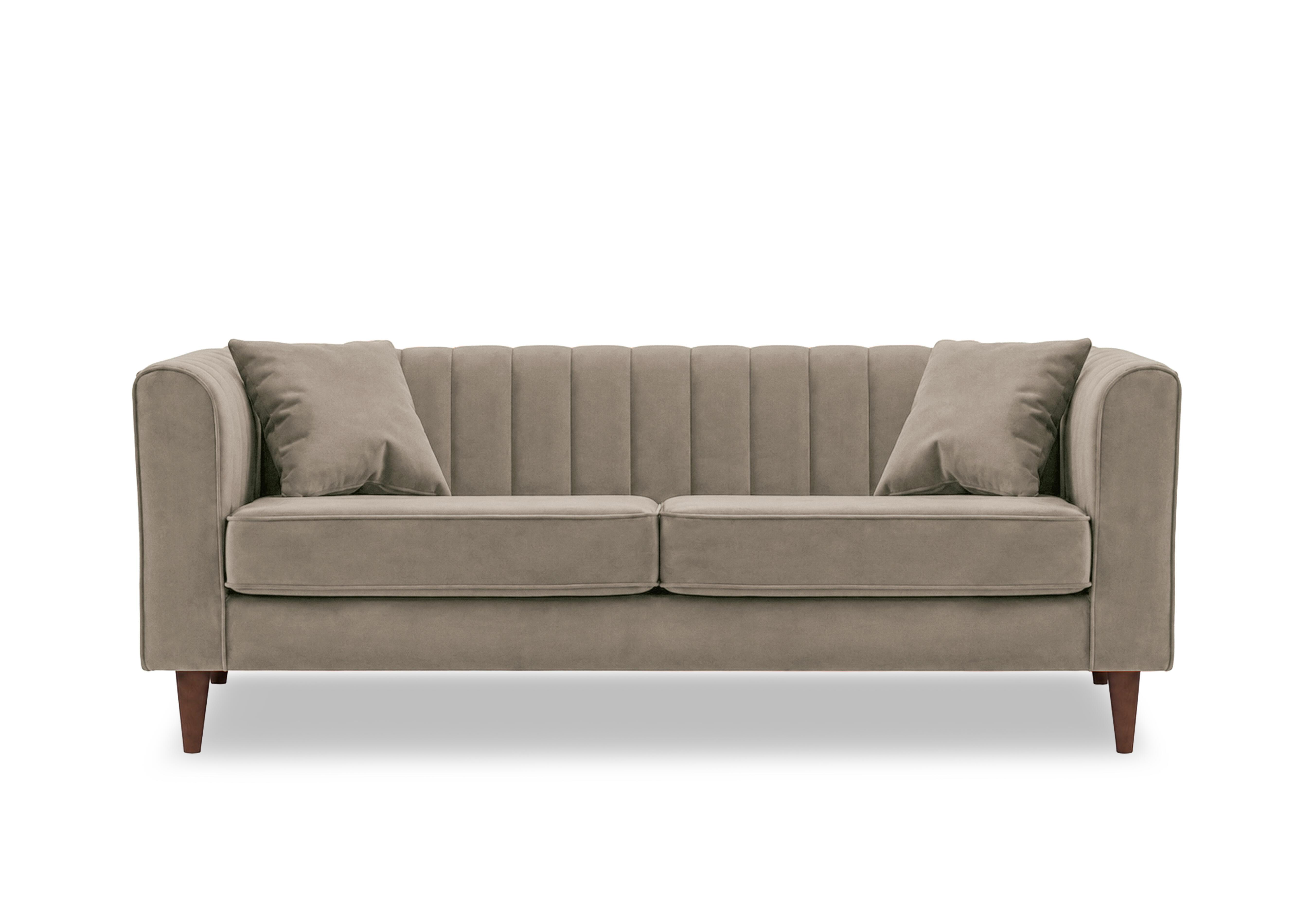 Margo 3 Seater Fabric Sofa in Tiffany Mika Dk Ft on Furniture Village