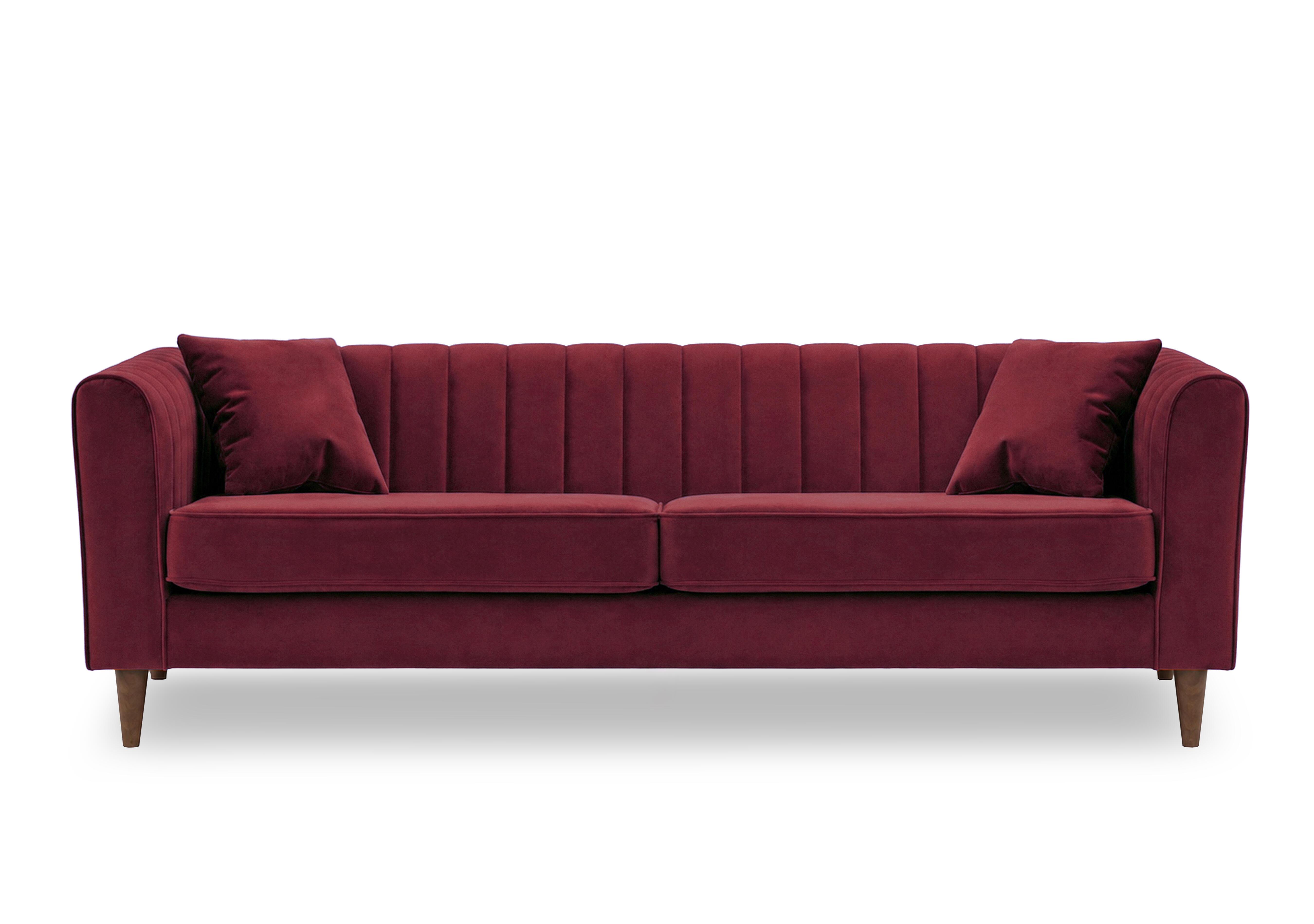 Margo 4 Seater Fabric Sofa in Tiffany Chianti Dk Ft on Furniture Village