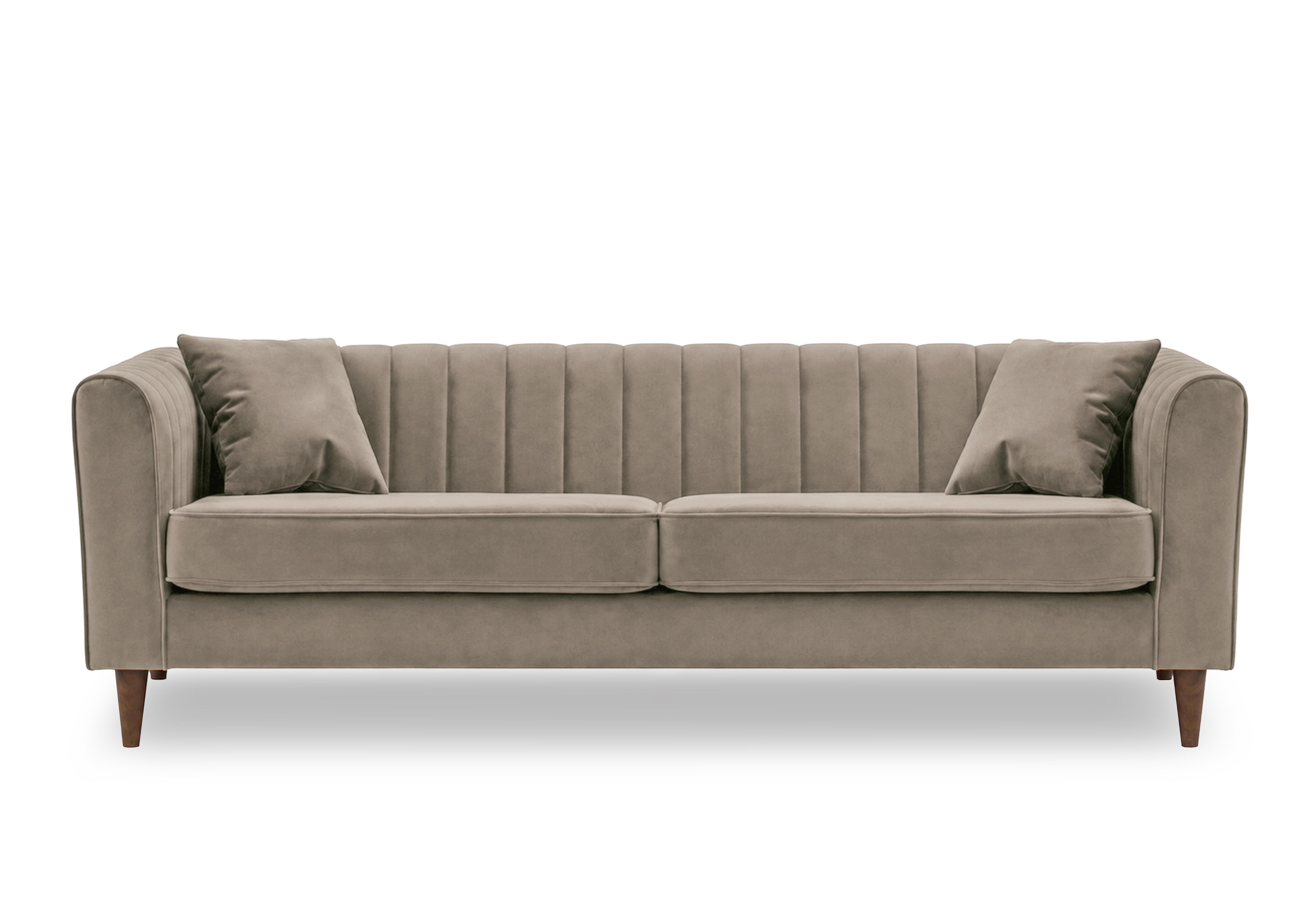 Margo 4 Seater Fabric Sofa in Tiffany Mika Dk Ft on Furniture Village