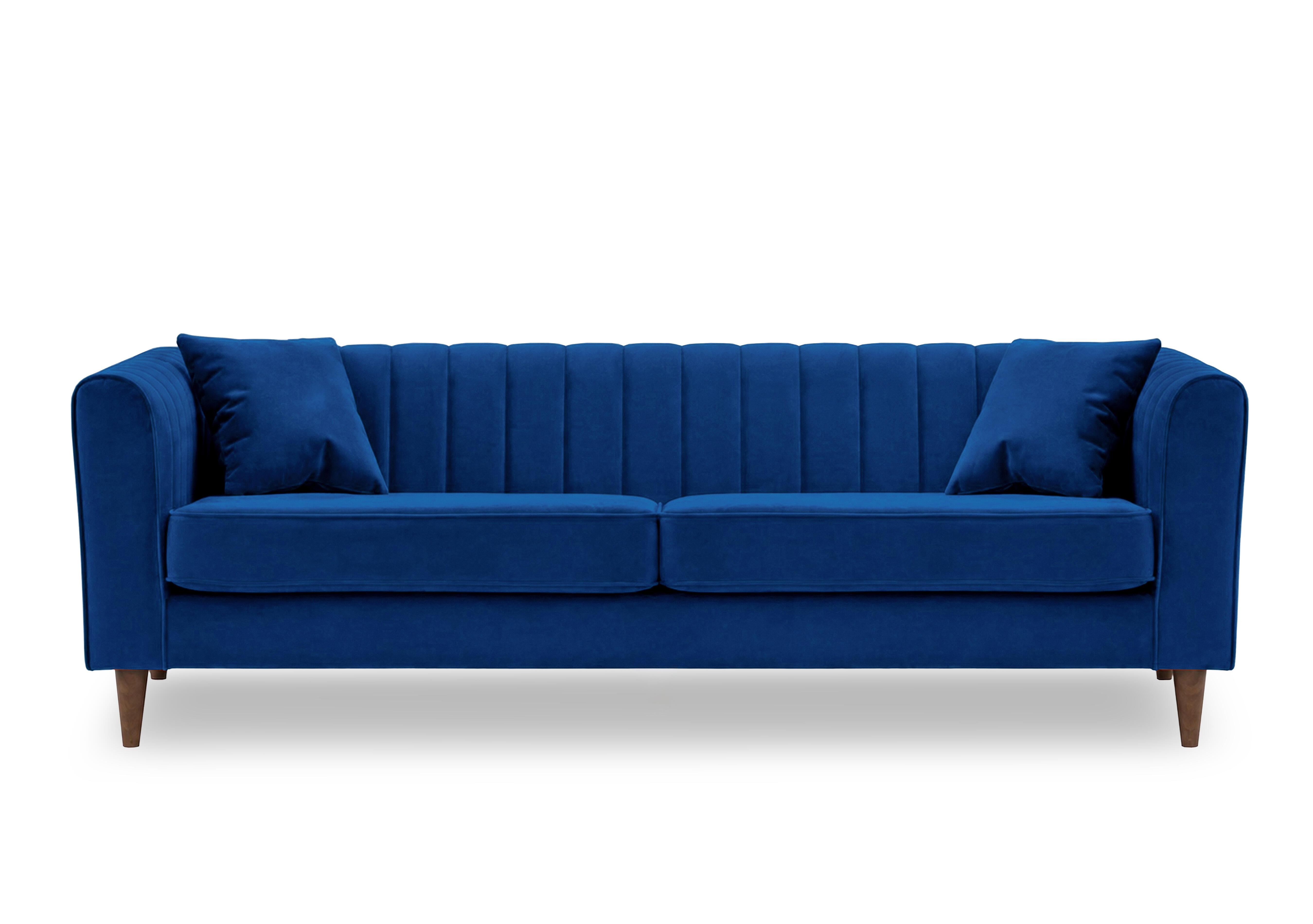 Margo 4 Seater Fabric Sofa in Tiffany Navy Dk Ft on Furniture Village