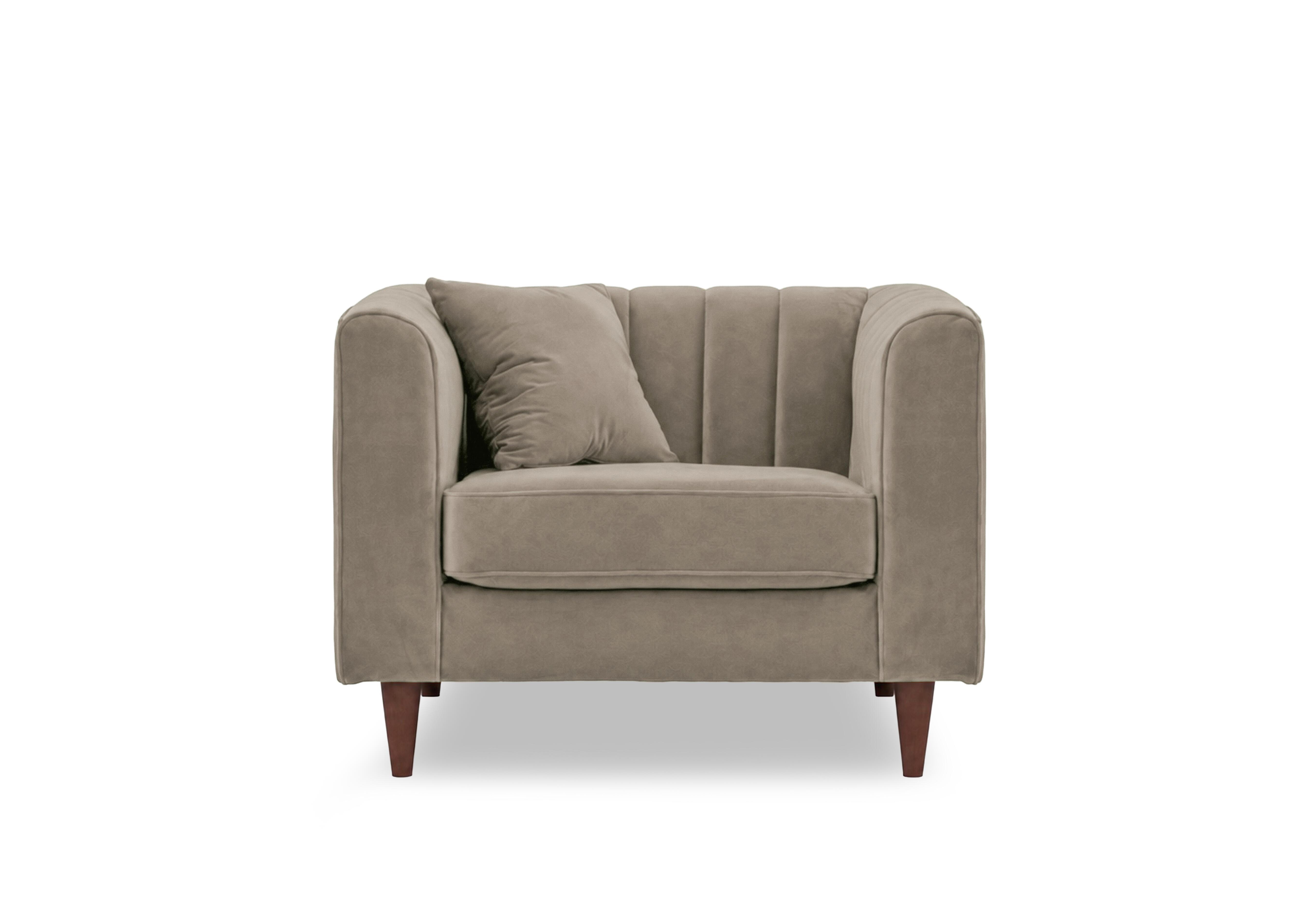 Margo Fabric Armchair in Tiffany Mika Dk Ft on Furniture Village