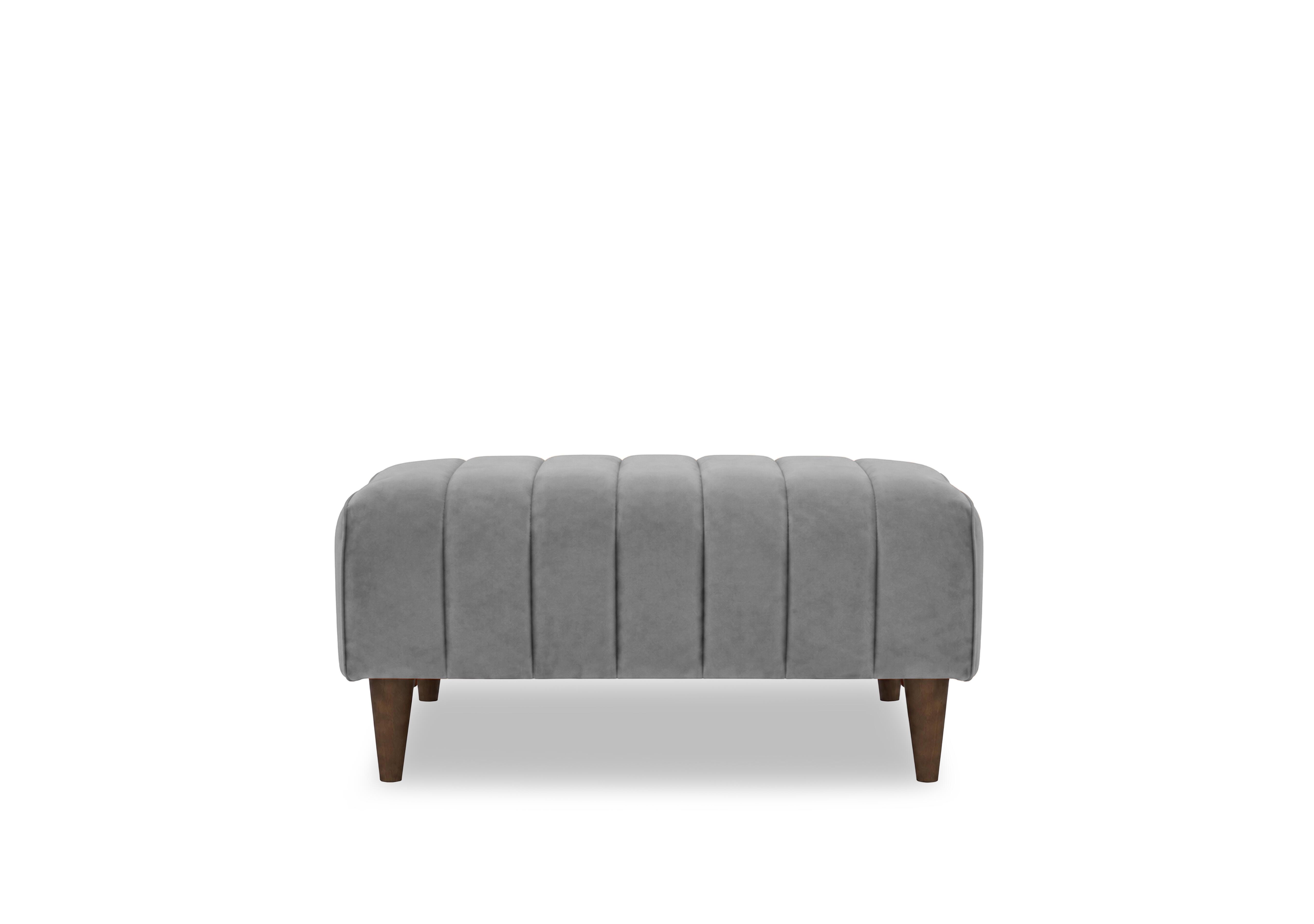 Margo Fabric Bench Footstool in Tiffany Grey Dk Ft on Furniture Village