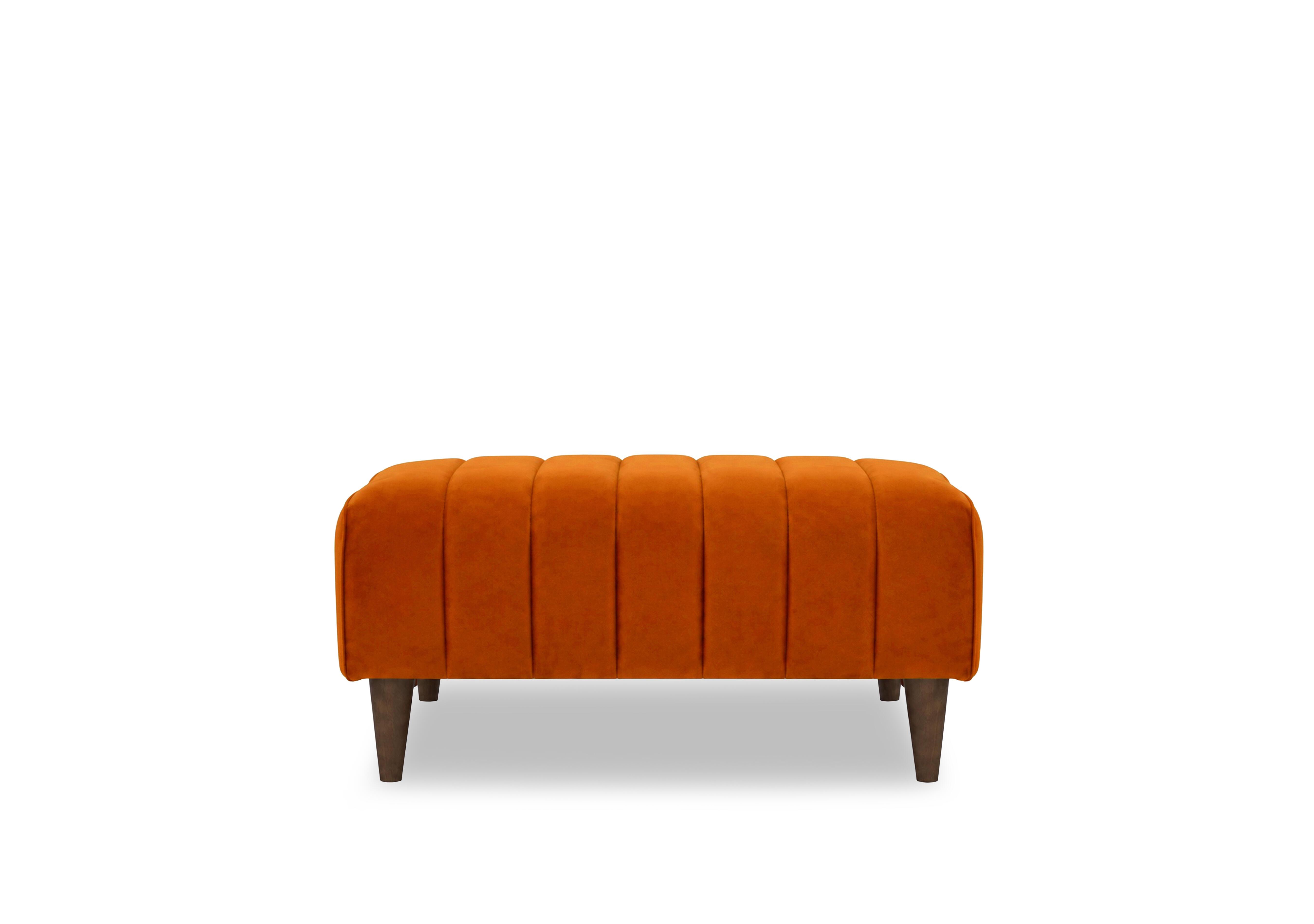 Margo Fabric Bench Footstool in Tiffany Rust Dk Ft on Furniture Village