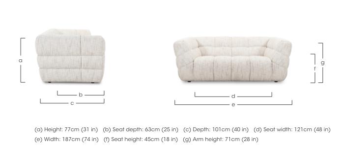 Mellow 2 Seater Fabric Sofa in  on Furniture Village