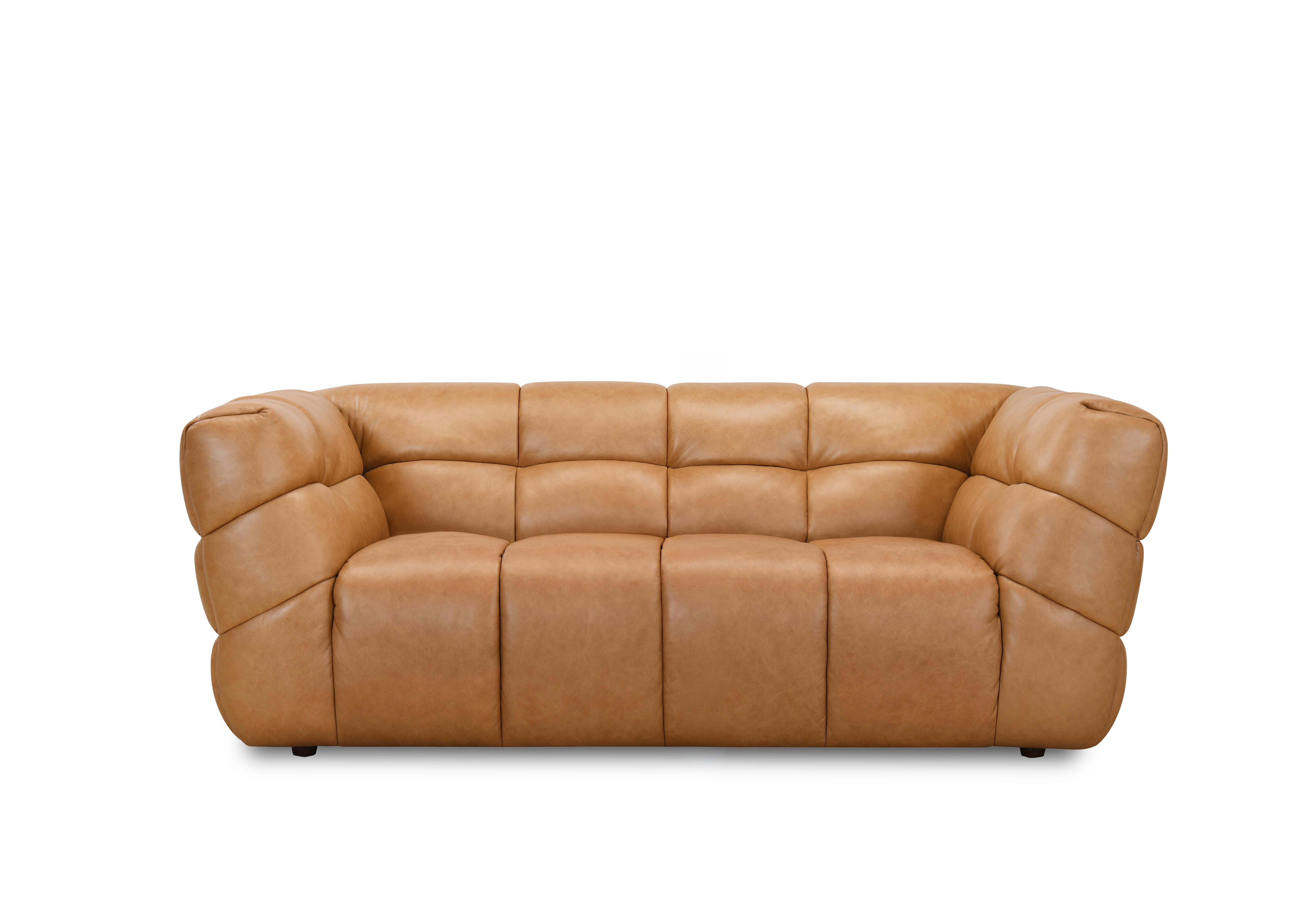 Mellow 2 Seater Leather Sofa in Toffee H6311 on Furniture Village