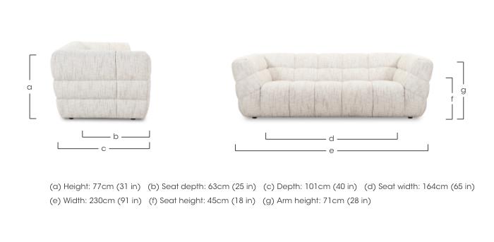 Mellow 3 Seater Fabric Sofa in  on Furniture Village