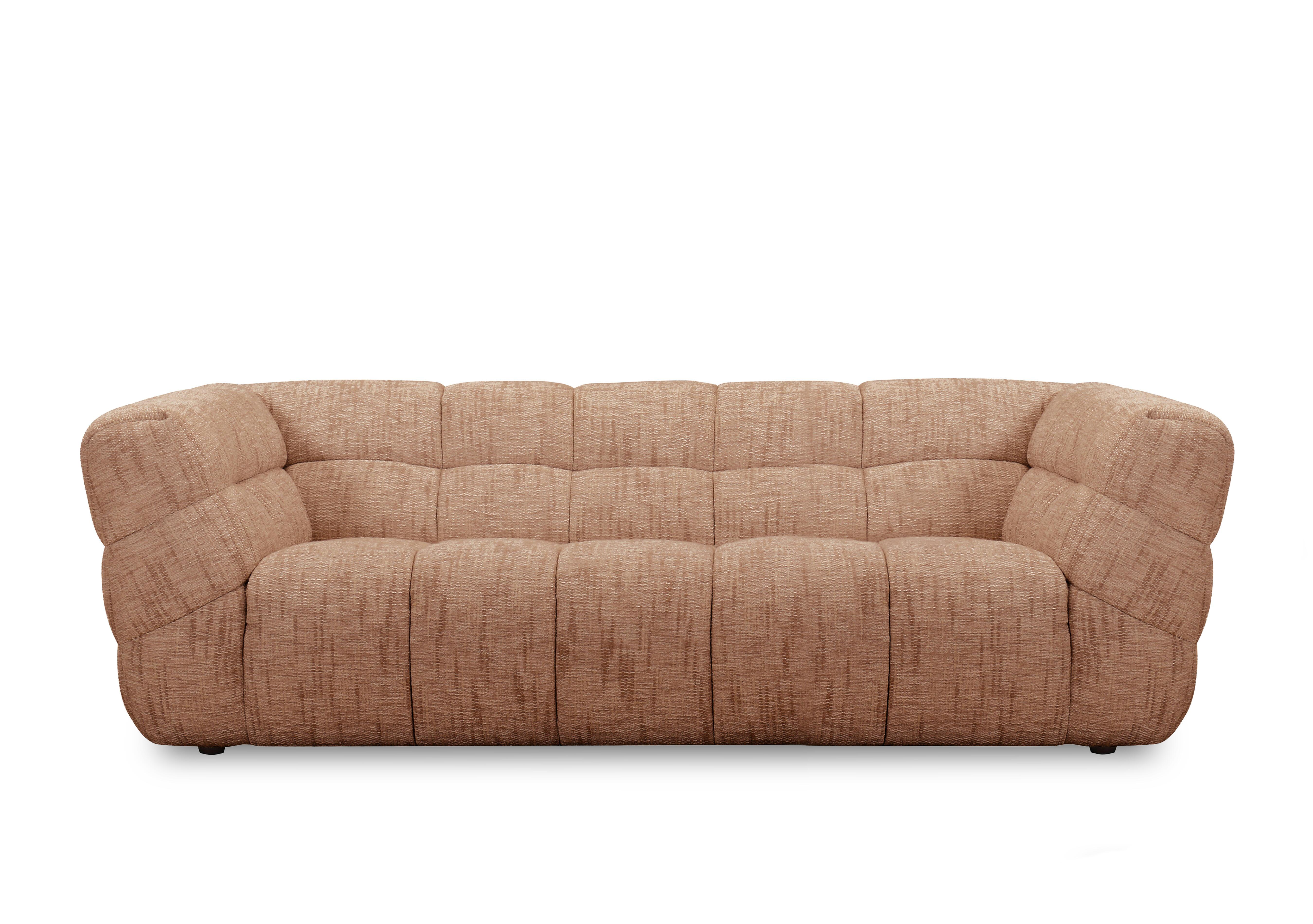 Mellow 3 Seater Fabric Sofa in Tan Tx4110 on Furniture Village