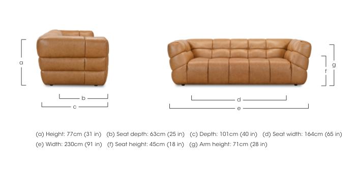 Mellow 3 Seater Leather Sofa in  on Furniture Village